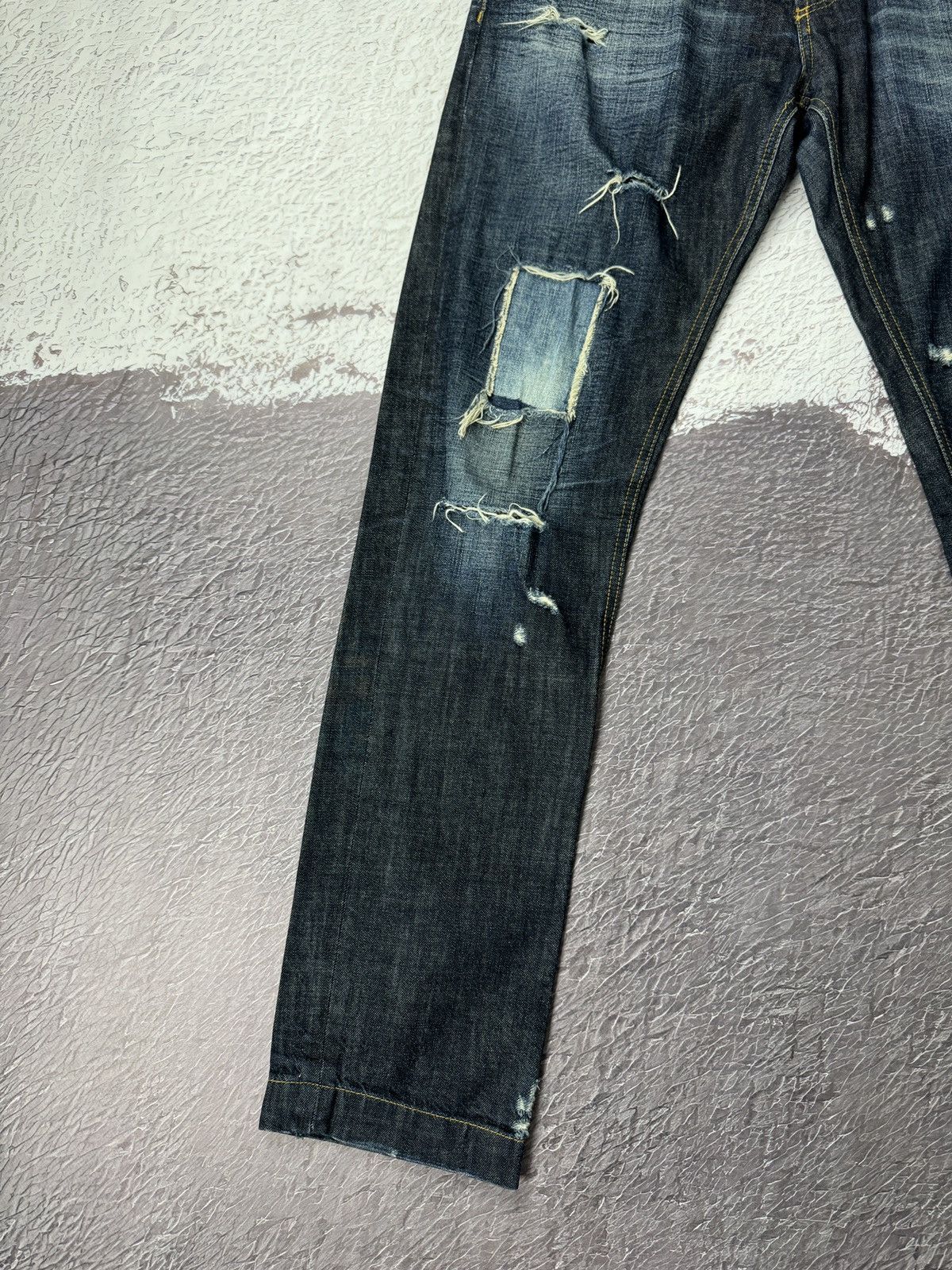 Dolce & Gabbana Dolce & Gabbana Distressed Indigo Denim Pants Jeans Size US 36 / EU 52 - 4 Thumbnail