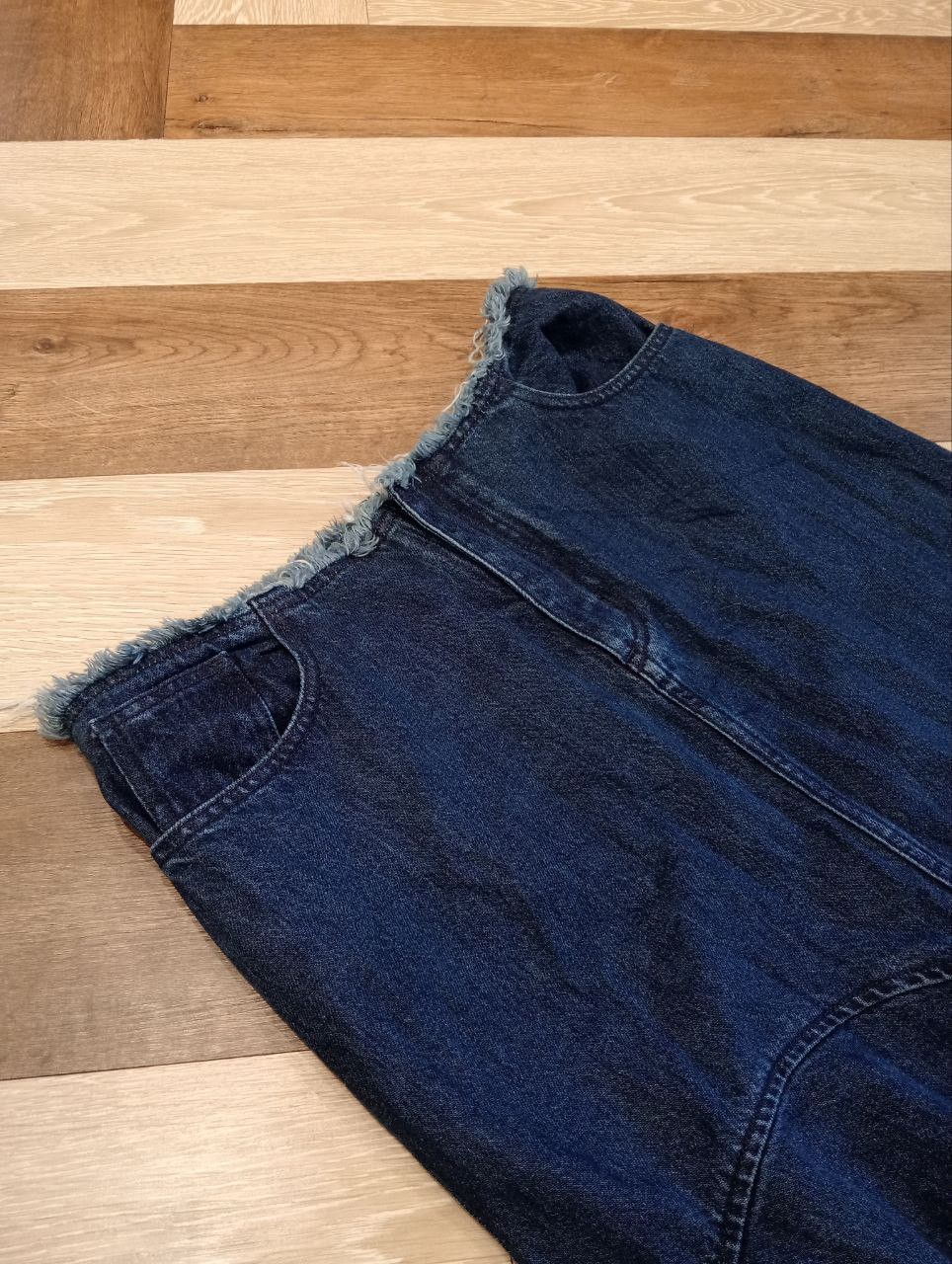 Marques'Almeida MARQUES ALMEIDA INDIGO DENIM ASYMMETRIC SKIRT Size 27" / US 4 / IT 40 - 9 Thumbnail