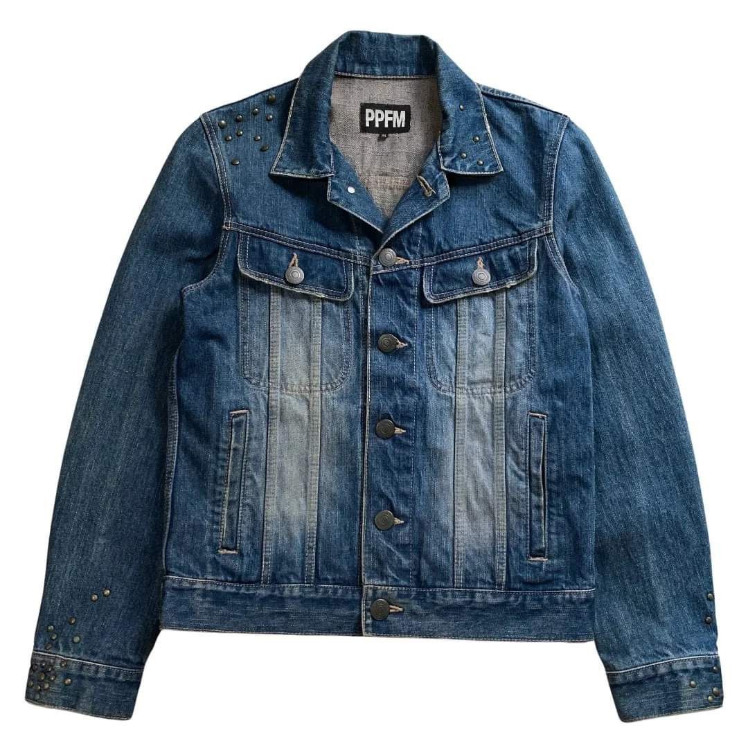 Japanese Brand × PPFM Peyton Place For Men Archive Studded Trucker Jacket Size US M / EU 48-50 / 2 - 1 Thumbnail