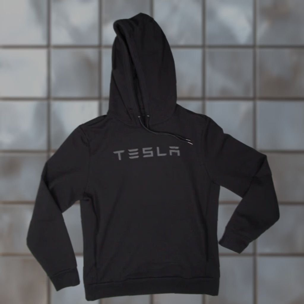 Vintage VINTAGE Tesla Hoodie Women Large Black Pullover Sweatshirt Casual Activewear Pockets Logo Transportation Size L / US 10 / IT 46 - 1 Thumbnail