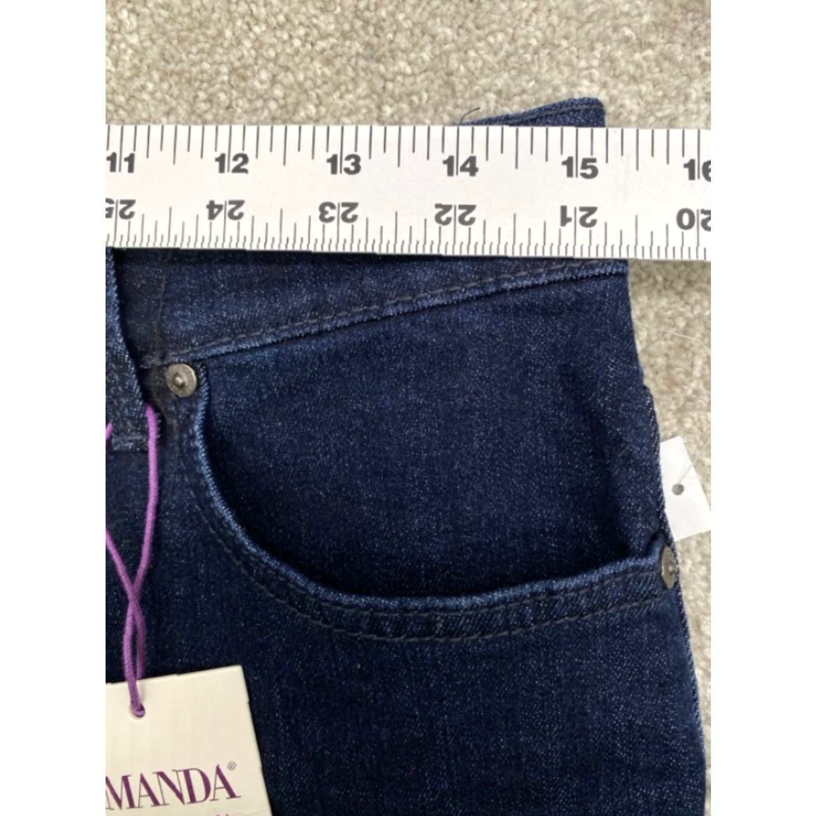 Gloria Vanderbilt VINTAGE Gloria Vanderbilt Amanda Jeans Womens 10 Denim Blue Stretch NWT 30x31 5085 Size 32" / US 10 / IT 46 - 5 Thumbnail