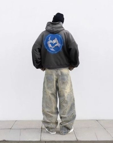 Japanese Brand Distressed Y2K Vintage Embroidered Jeans Size US 29 - 5 Thumbnail
