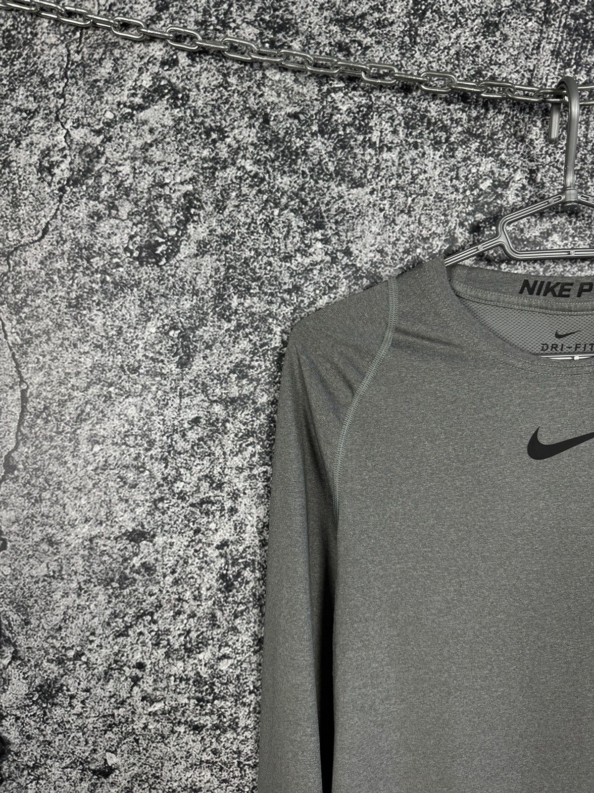 Nike Nike Pro Compression Long Sleeve T-Shirt Fitness Top Gray XL Size US XL / EU 56 / 4 - 3 Thumbnail