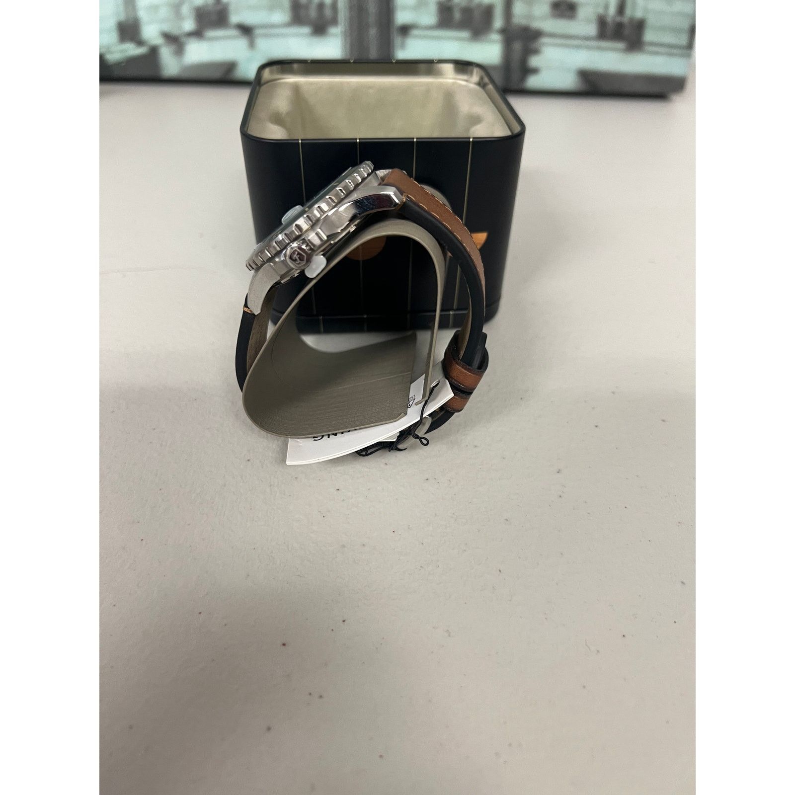 Fossil Fossil FS5946 Blue Dive Three-Hand Date Leather Watch Size ONE SIZE - 6 Thumbnail