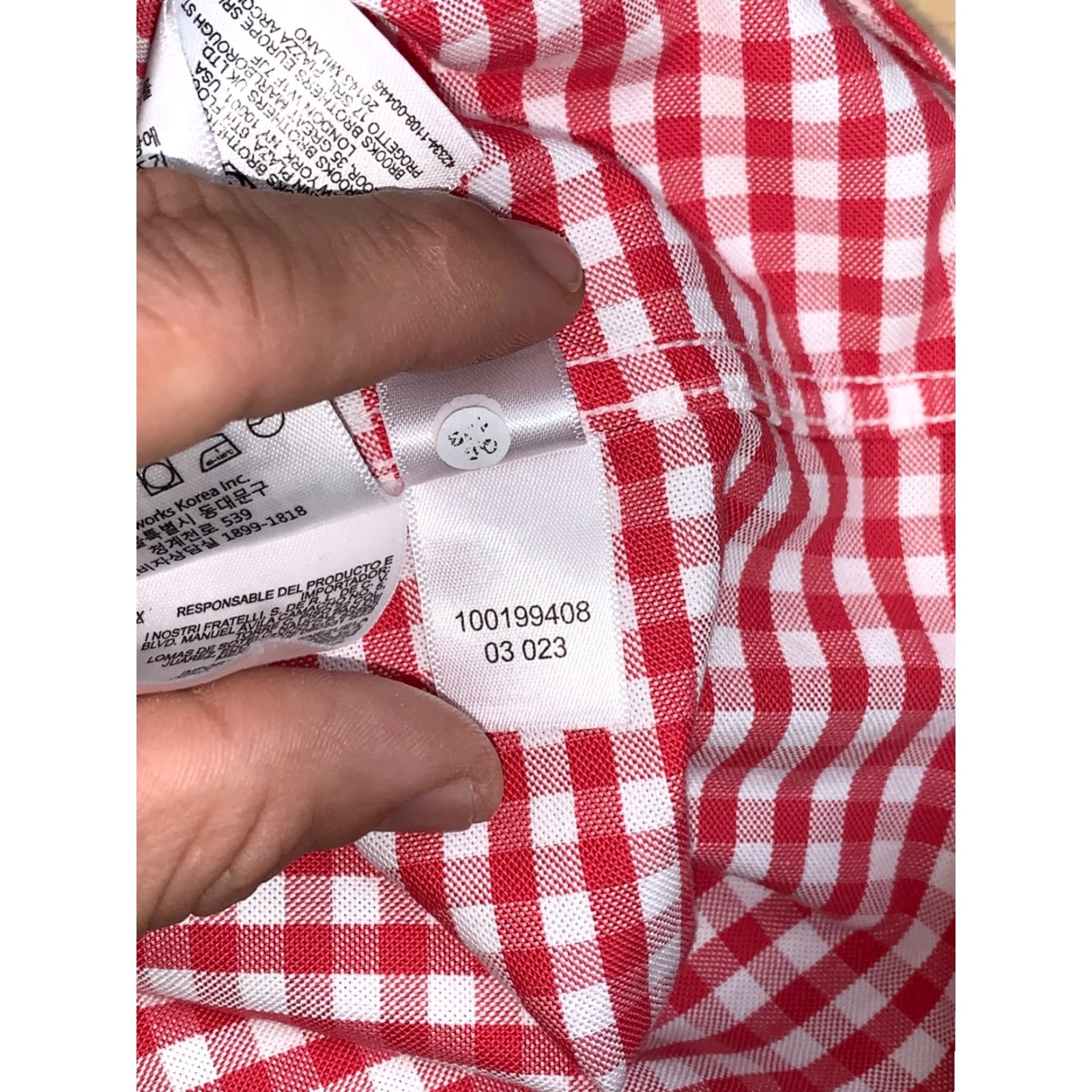 Brooks Brothers Brooks Brothers Dress Shirt Men XL Traditional Fit Red Check Casual Work Shirt Size US XL / EU 56 / 4 - 4 Thumbnail