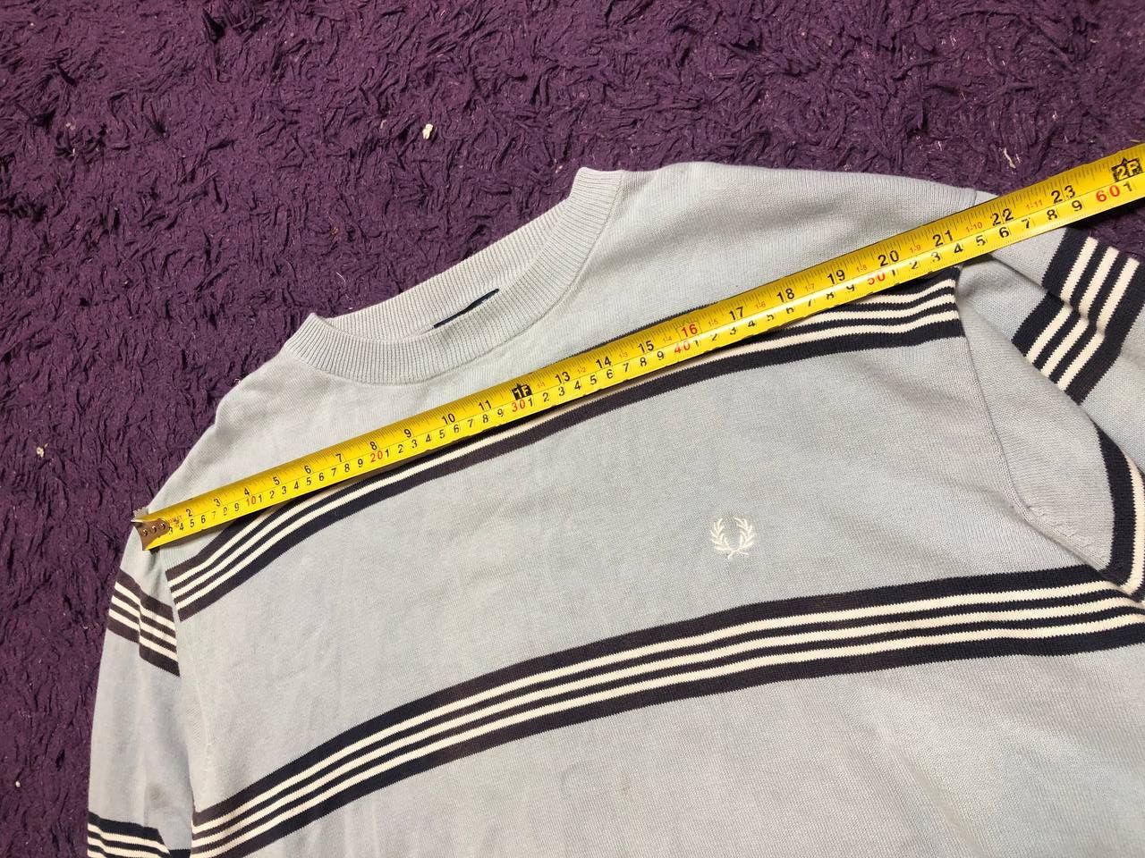 Fred Perry Vintage Fred Perry Striped Sweater Size XL Size US XL / EU 56 / 4 - 9 Thumbnail