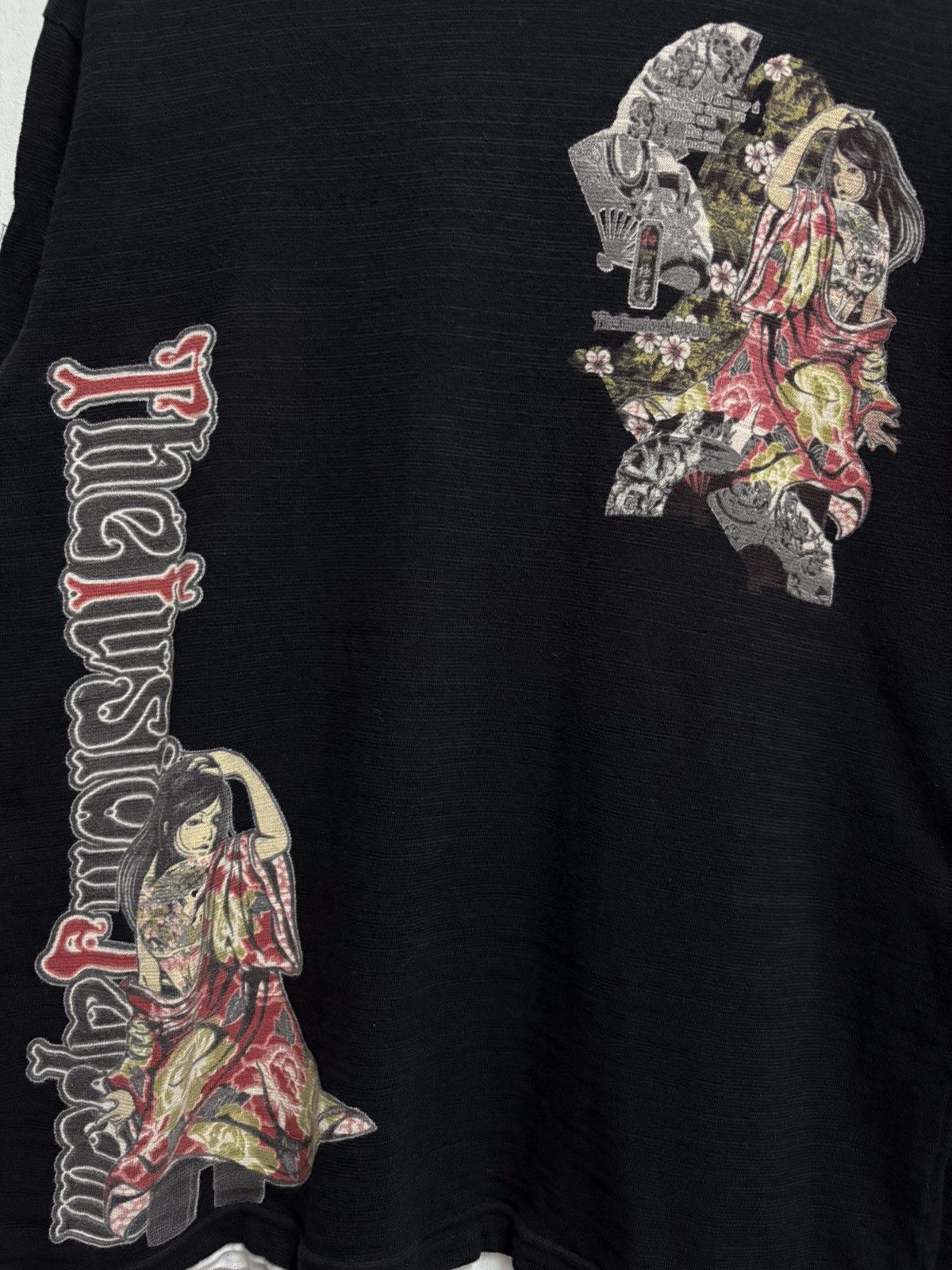 Beauty Beast × Hysteric Glamour × Japanese Brand 2000's Bullet Noise - Fusion Japan Yakuza Girl L/S T-Shirt Size US M / EU 48-50 / 2 - 6 Thumbnail