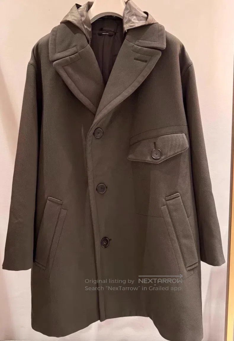Hermes Hermes 100% wool coat, emerald green, chest pocket design, Size US M / EU 48-50 / 2 - 1 Thumbnail