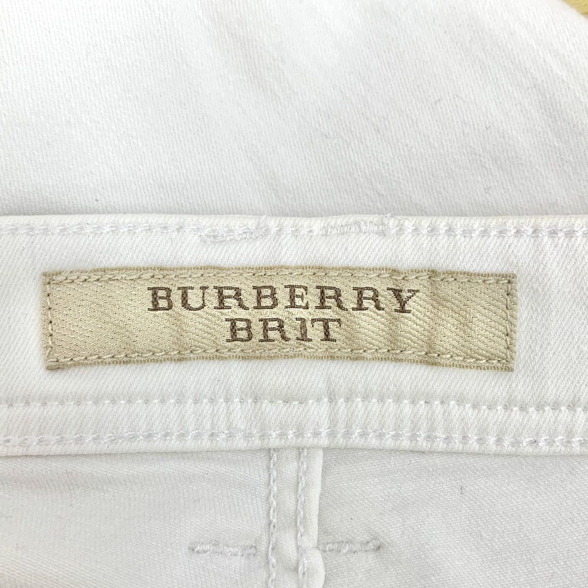 Burberry Burberry White Cotton Casual Denim Pants K26WX Size 25" / US 0 / IT 36 - 7 Thumbnail