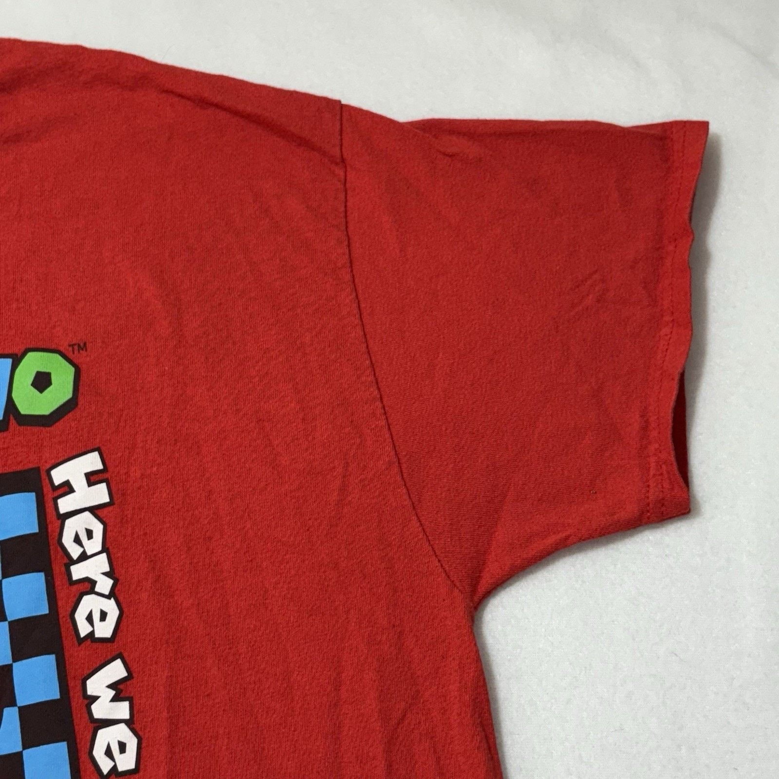 Nintendo Nintendo Super Mario Large Graphics T Shirt Red Here We Go Size US L / EU 52-54 / 3 - 4 Thumbnail