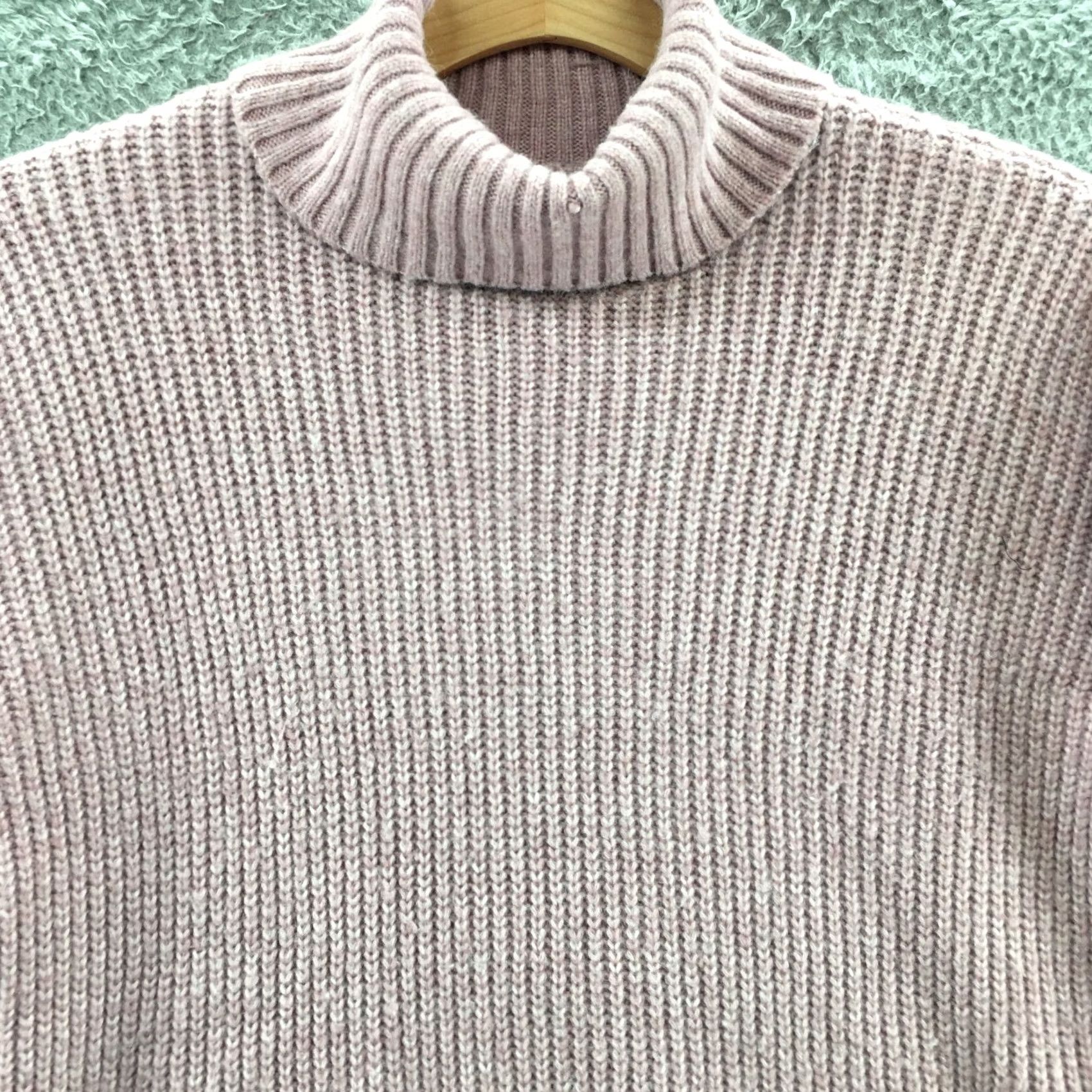 Nine West Nine West Sweater Womens L Pink Turtle Neck Long Sleeve Knitted Pull Over Casual Size L / US 10 / IT 46 - 2 Thumbnail