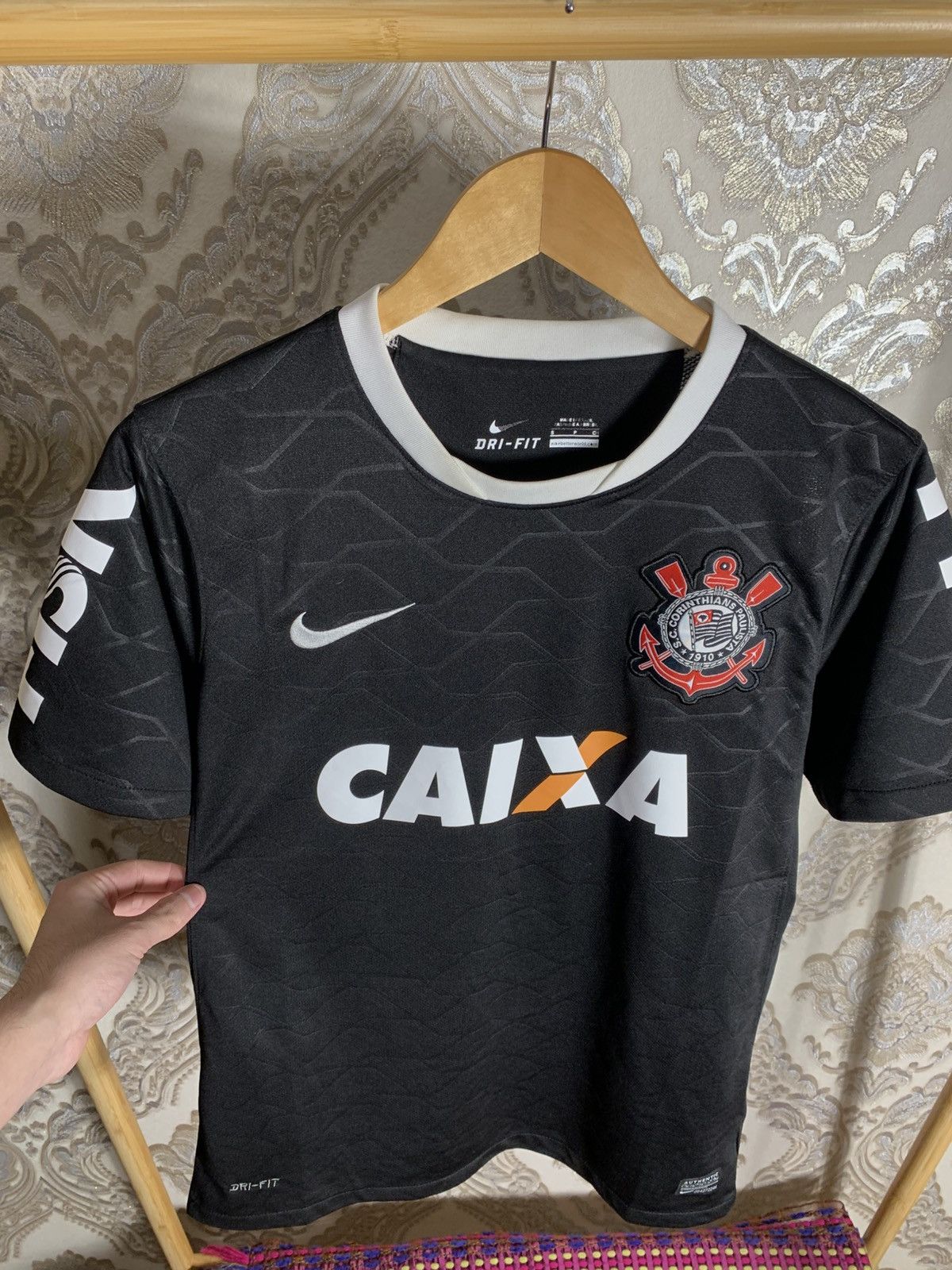 Vintage VERY RARE NIKE FC CORINTHIANS BRAZIL RETRO SOCCER JERSEY Y2K Size US S / EU 44-46 / 1 - 2 Thumbnail
