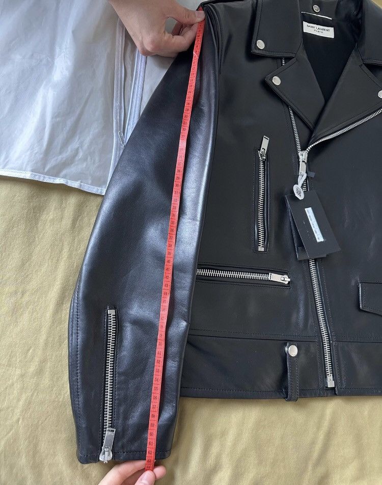 Saint Laurent Paris × Yves Saint Laurent Saint Laurent 2024 L01 new motorcycle leather jacket Size US M / EU 48-50 / 2 - 7 Thumbnail