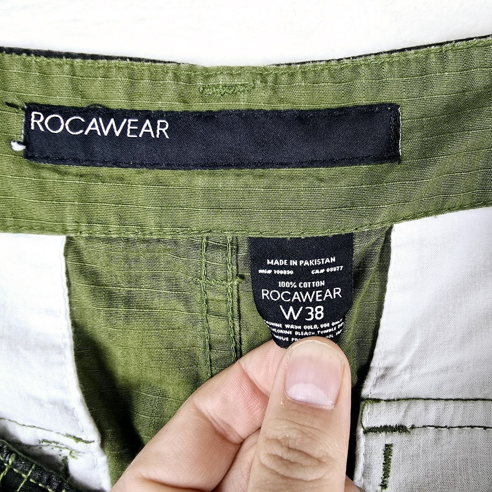 Rocawear Rocawear Denim Shorts Size 38 Baggy Cargo Skater Hip Hop Size US 38 / EU 54 - 4 Thumbnail