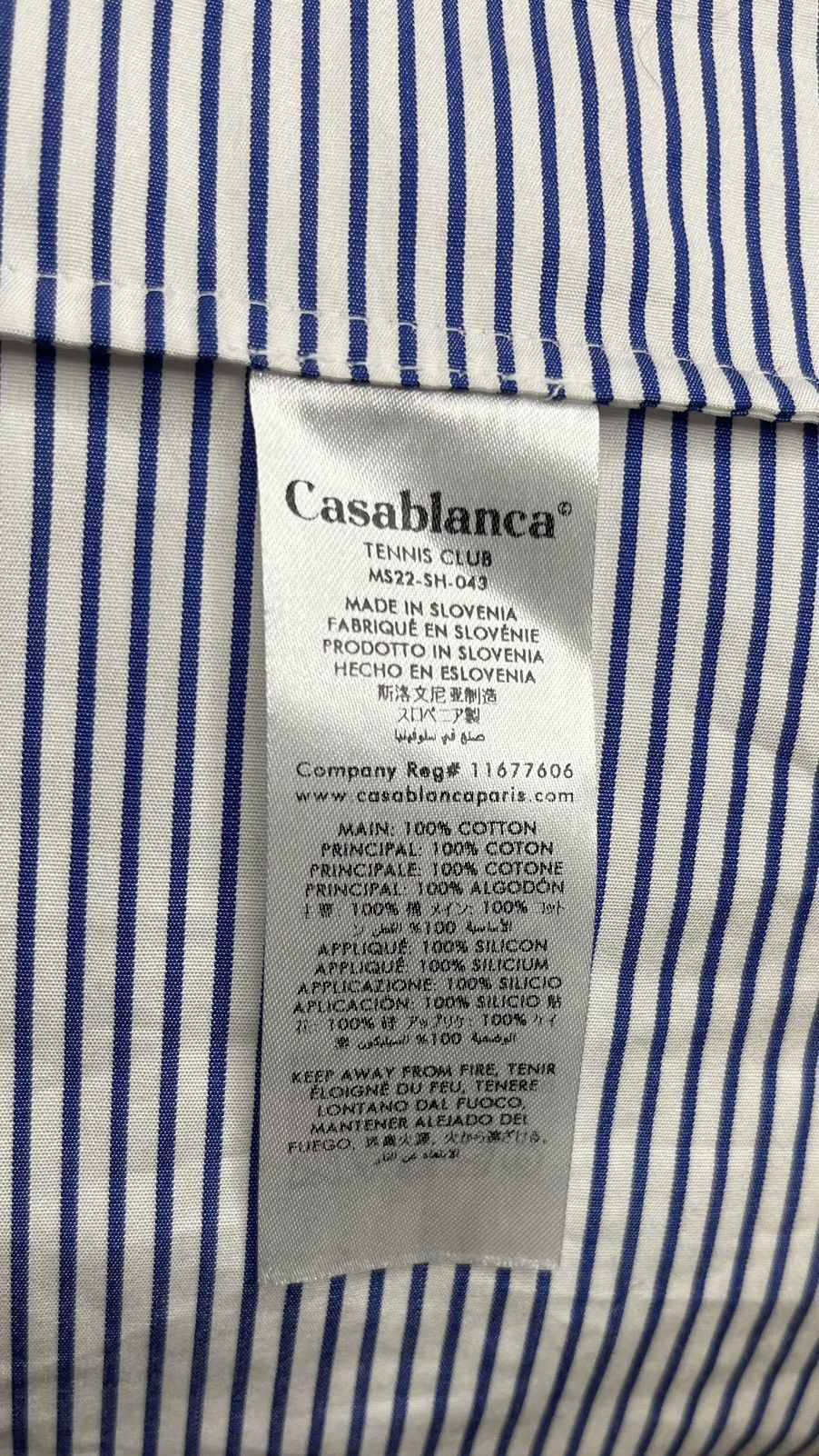 Casablanca Casablanca Tennis Club Japan Short Sleeve Stripe Shirt Size US S / EU 44-46 / 1 - 6 Thumbnail