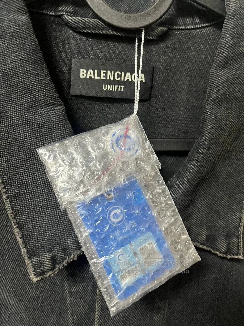 Balenciaga Balenciaga Black Denim Logo Jacket. Size US XS / EU 42 / 0 - 5 Thumbnail