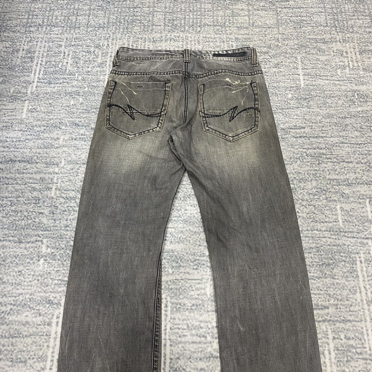 Beauty Beast × Hysteric Glamour × Japanese Brand Sick☠️ NII Jeans Mud Wash Thrashed Denim Punk Grunge 90s Size US 32 / EU 48 - 10 Thumbnail