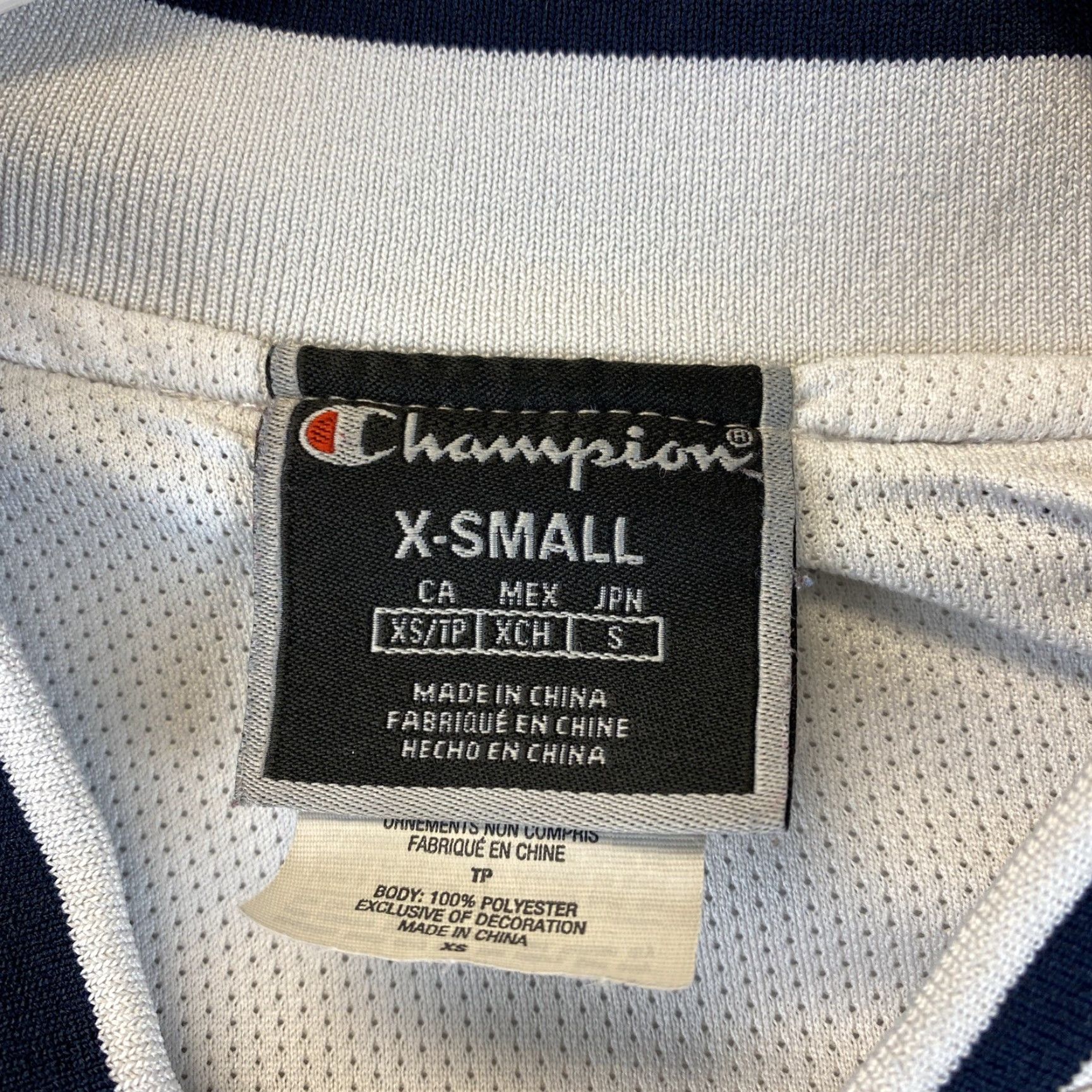 Champion Champion Jacket Womens XS Zip Up Long Sleeve Cropped Spell Out White Red Full Zip Size XS / US 0-2 / IT 36-38 - 5 Thumbnail