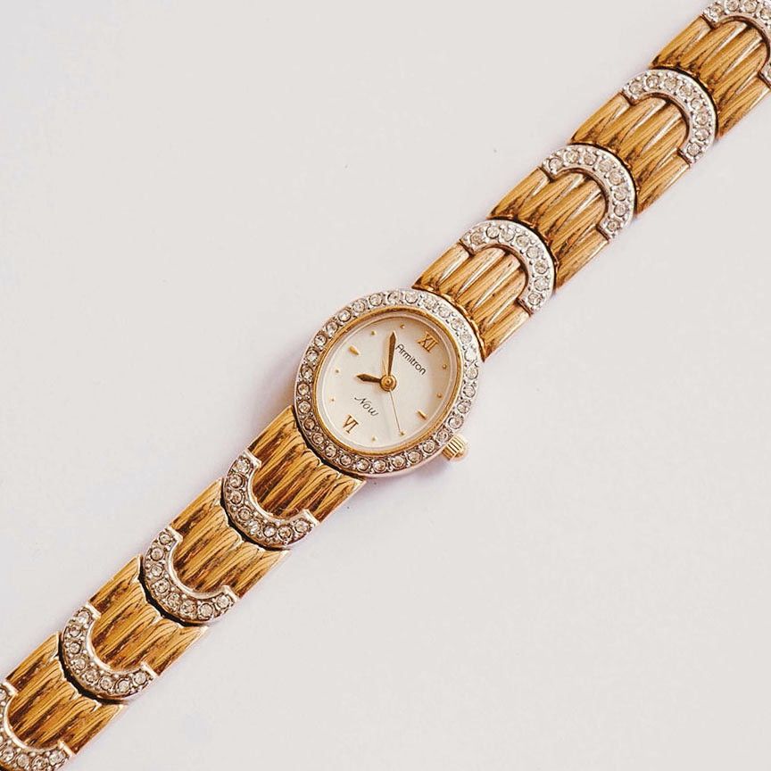 Other Vintage Armitron gold tone pave watch Size ONE SIZE - 2 Thumbnail