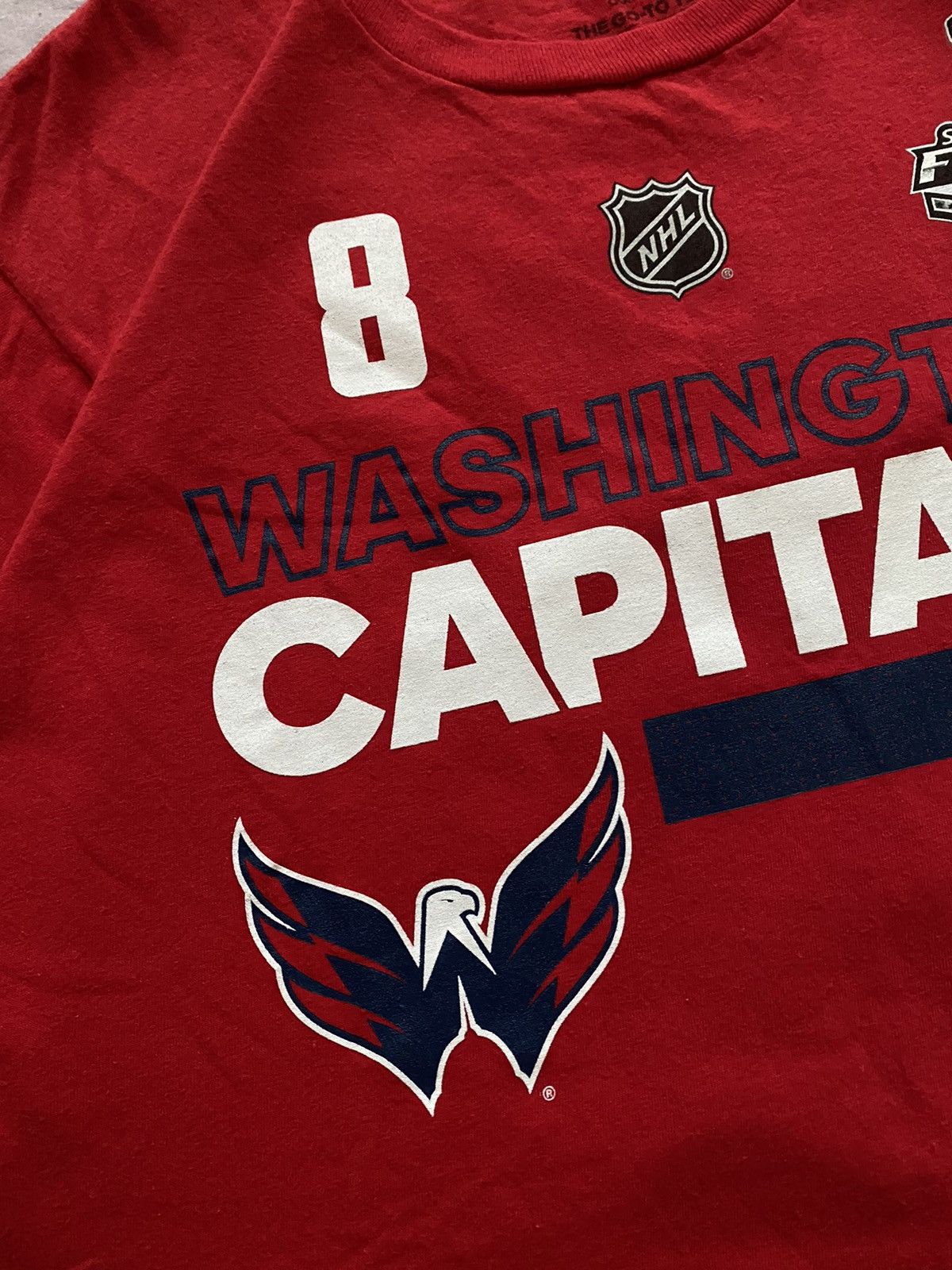 Adidas × Vintage 2018 Adidas NHL Washington Capitals Alex Ovechkin 8 T-Shirt Size US M / EU 48-50 / 2 - 10 Thumbnail