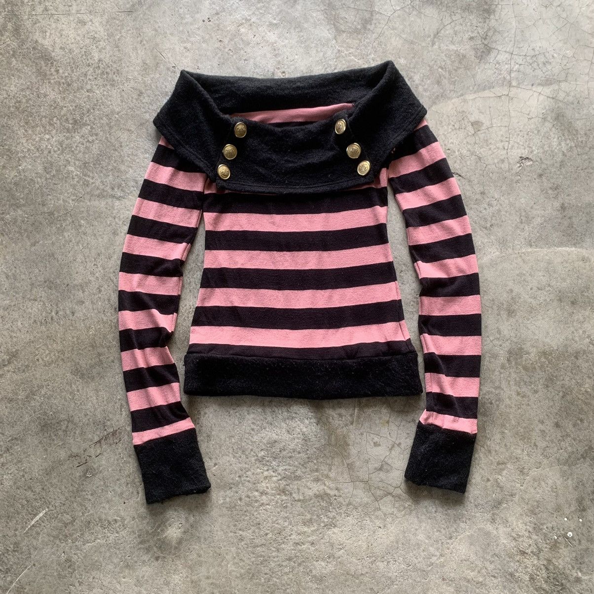 Japanese Brand 2000’s d.i.a gothic stripes jumper Size XS / US 0-2 / IT 36-38 - 1 Thumbnail