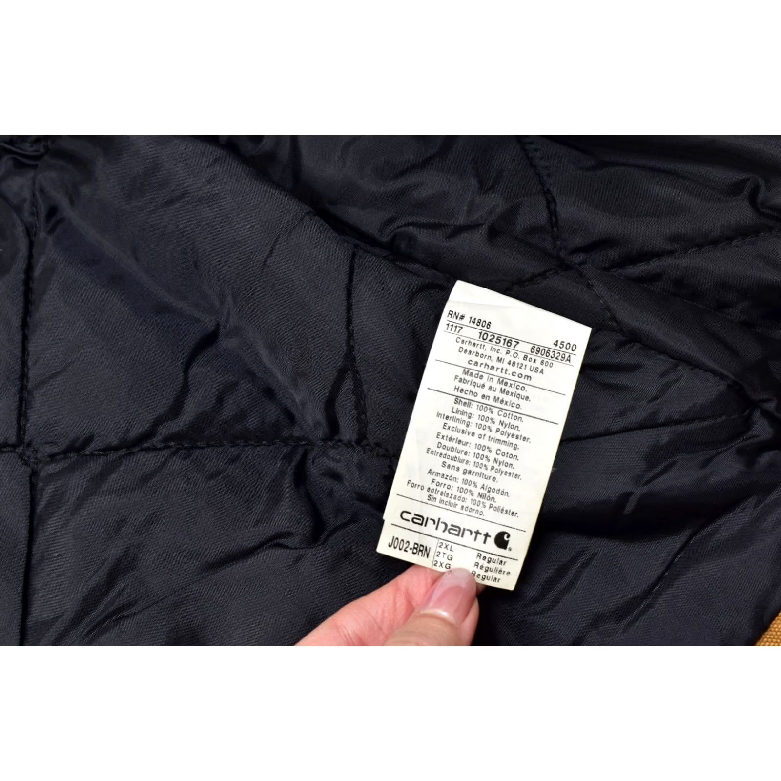 Carhartt VINTAGE Carhartt J002 BRN Arctic Traditional Jacket Mens 2XL Brown Quilted Lined Canvas Jacket Size US XXL / EU 58 / 5 - 7 Thumbnail