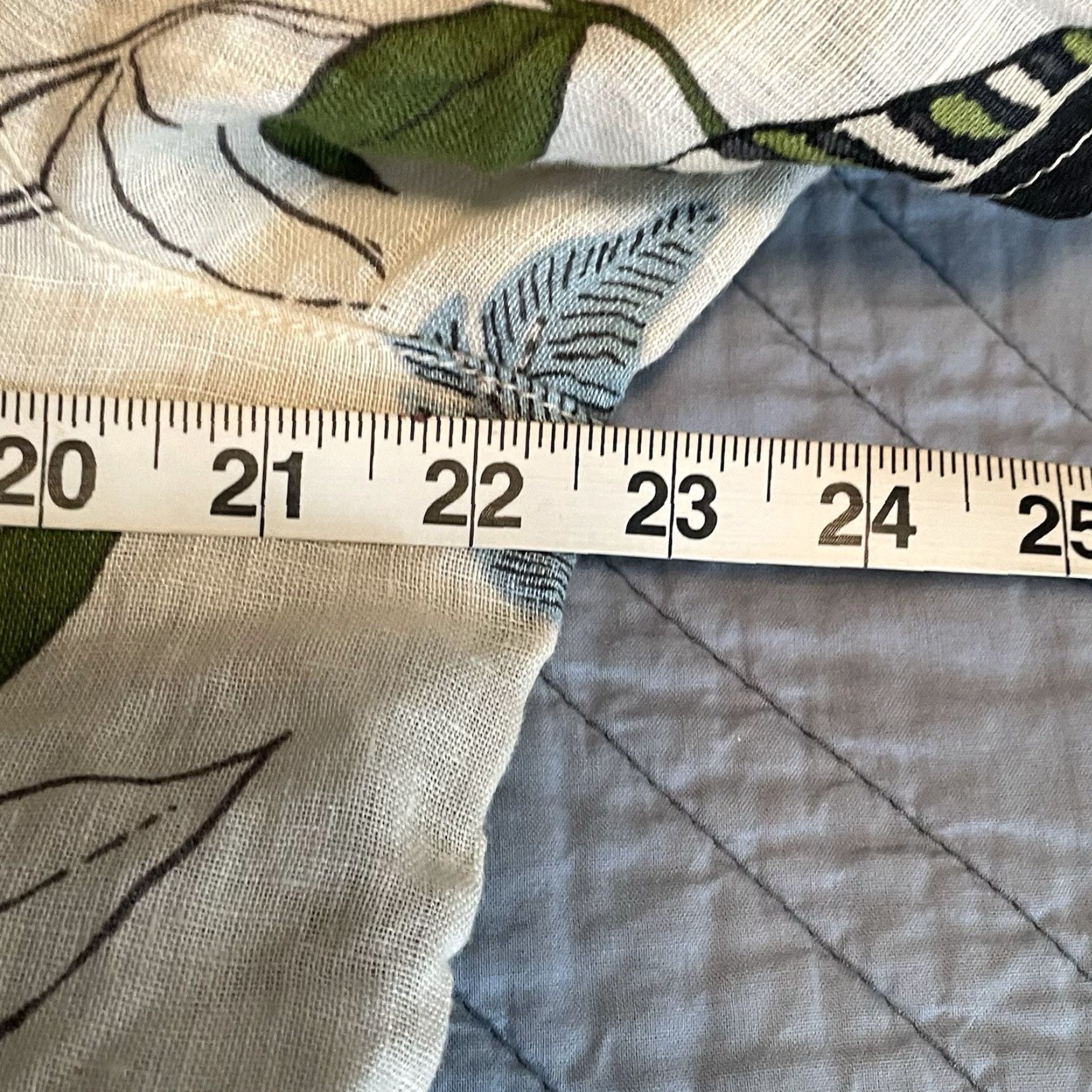 Vintage Tahari Top Women's L Linen Button Ivory Floral Coastal Casual tropical Hawaiian Palm Leaves 2020s Womens Size L / US 10 / IT 46 - 6 Thumbnail