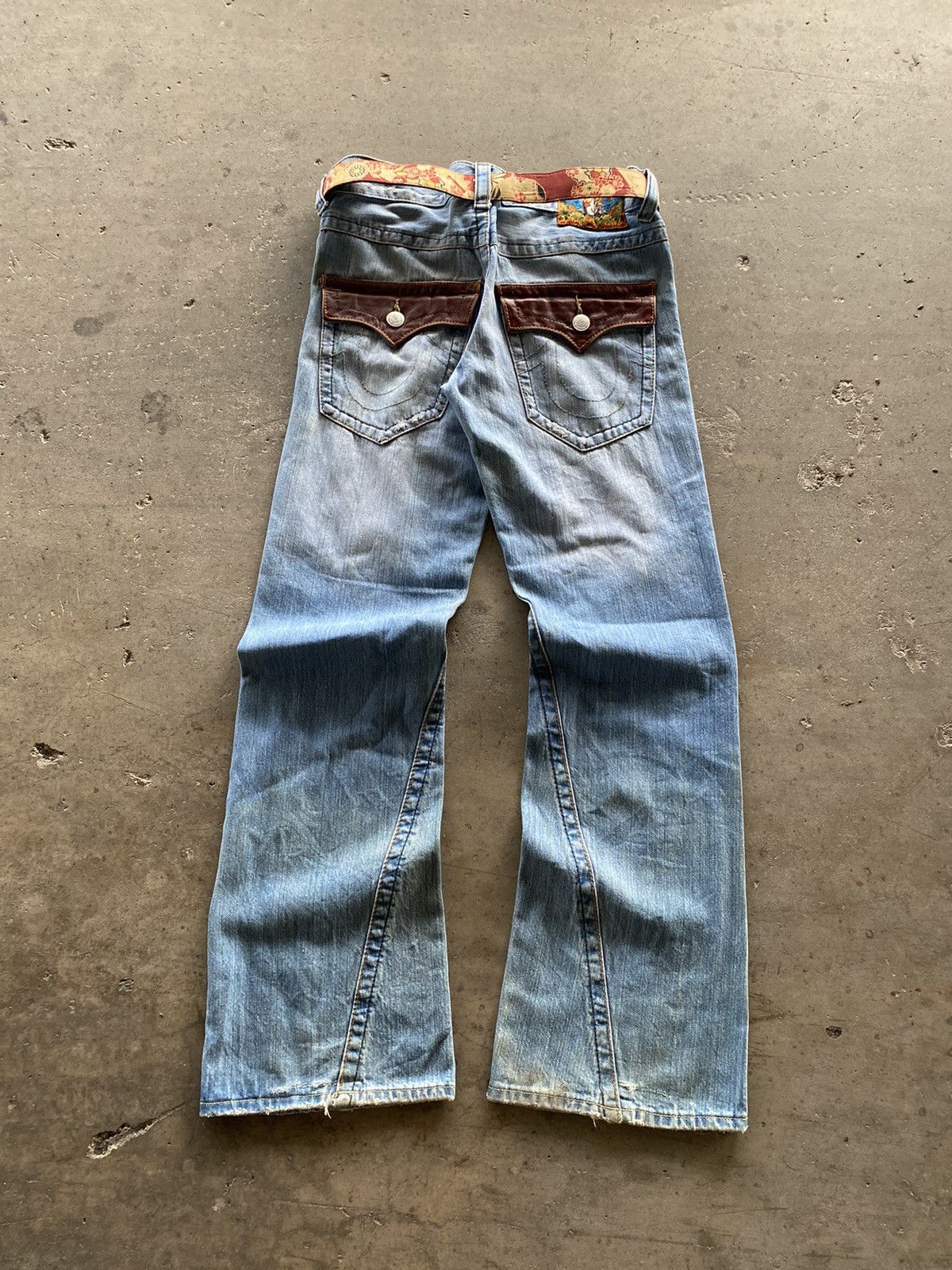 True Religion 2000s - True Religion Flared Denim Pants Size US 34 / EU 50 - 4 Thumbnail