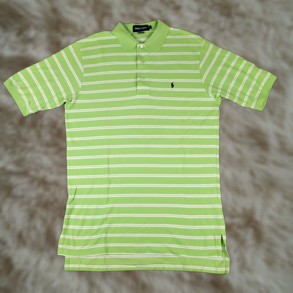 Ralph Lauren Ralph Lauren Polo Shirt Mens Large Green Striped Pony Casual Short Sleeve Polo Shirt Mens Large Green Striped Pony Casual Short Sleeve Size US L / EU 52-54 / 3 - 1 Thumbnail