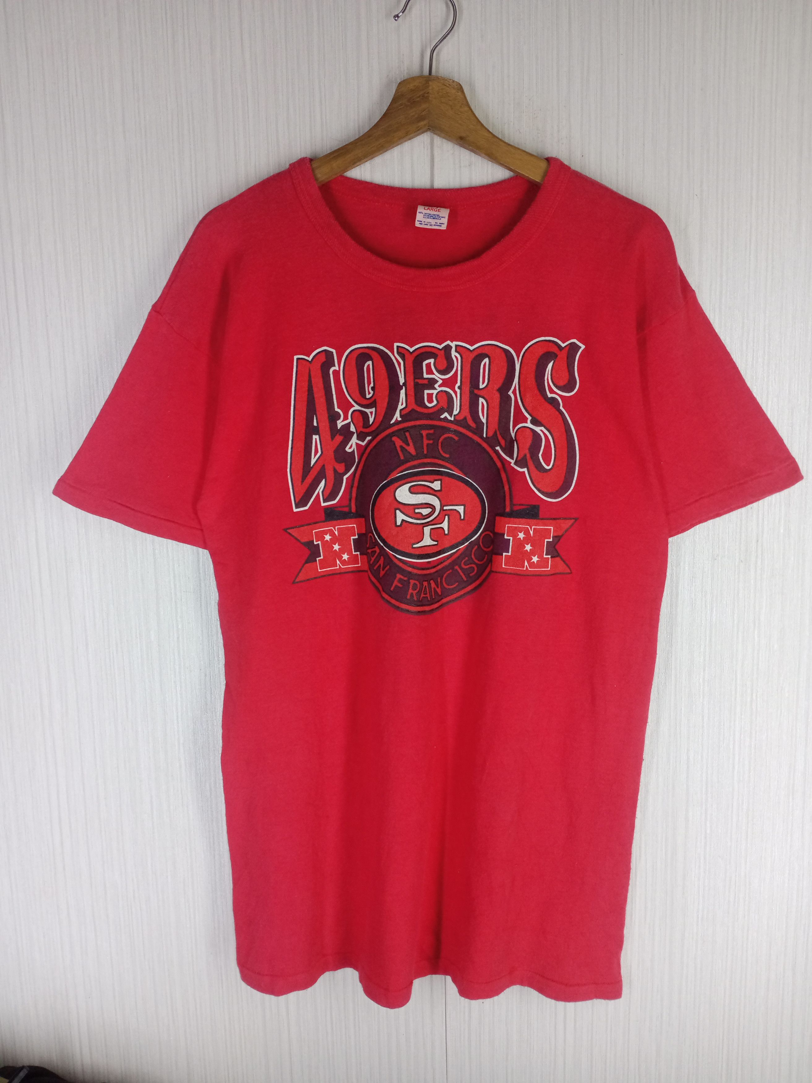 Champion × NFL Very Rare Vintage 70s Champion 49ers San Francisco Tshirt Size US M / EU 48-50 / 2 - 2 Thumbnail
