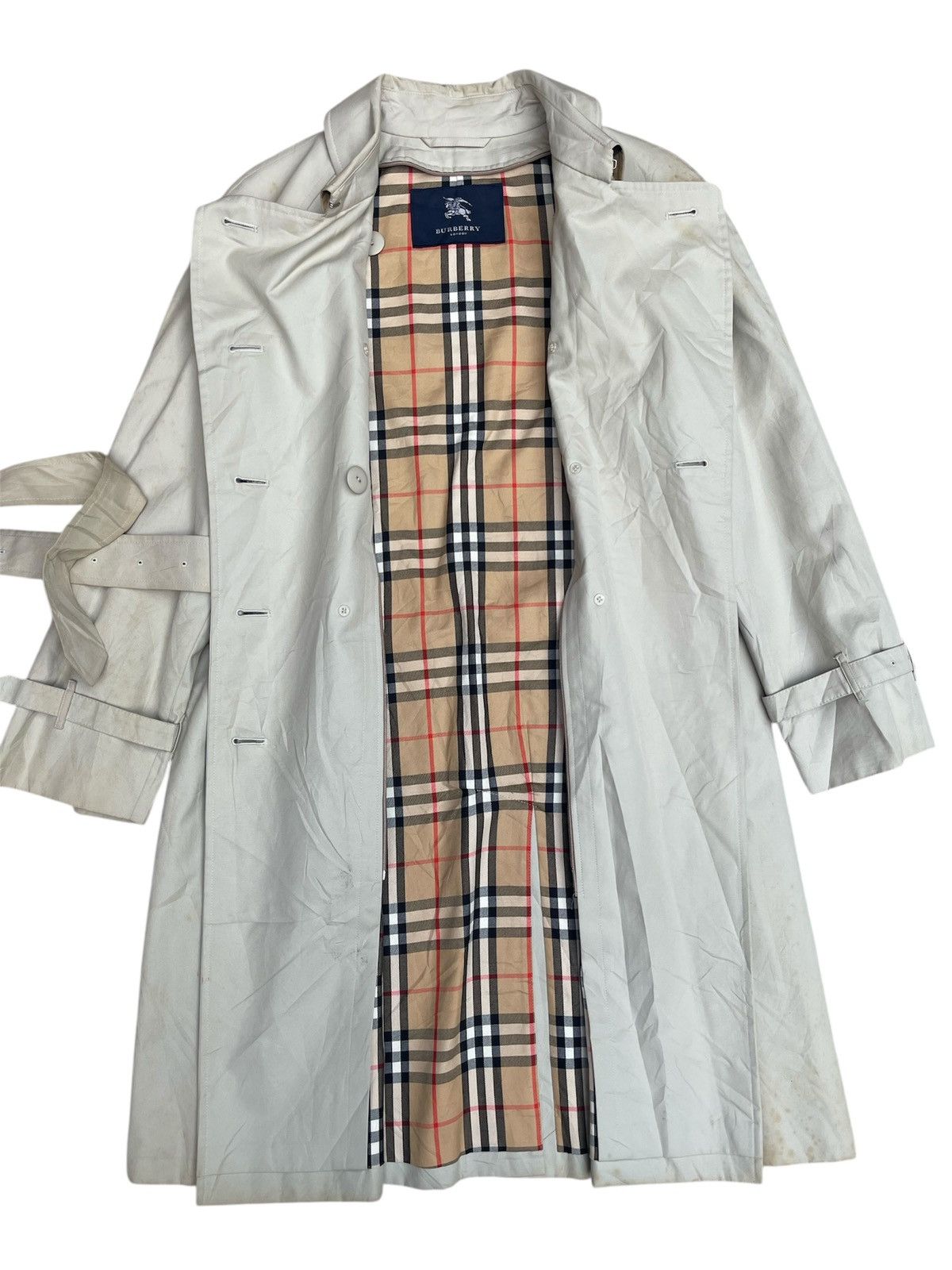 Burberry Burberry London Trench Coat – Nova Check Lining, Belted Size US M / EU 48-50 / 2 - 2 Thumbnail