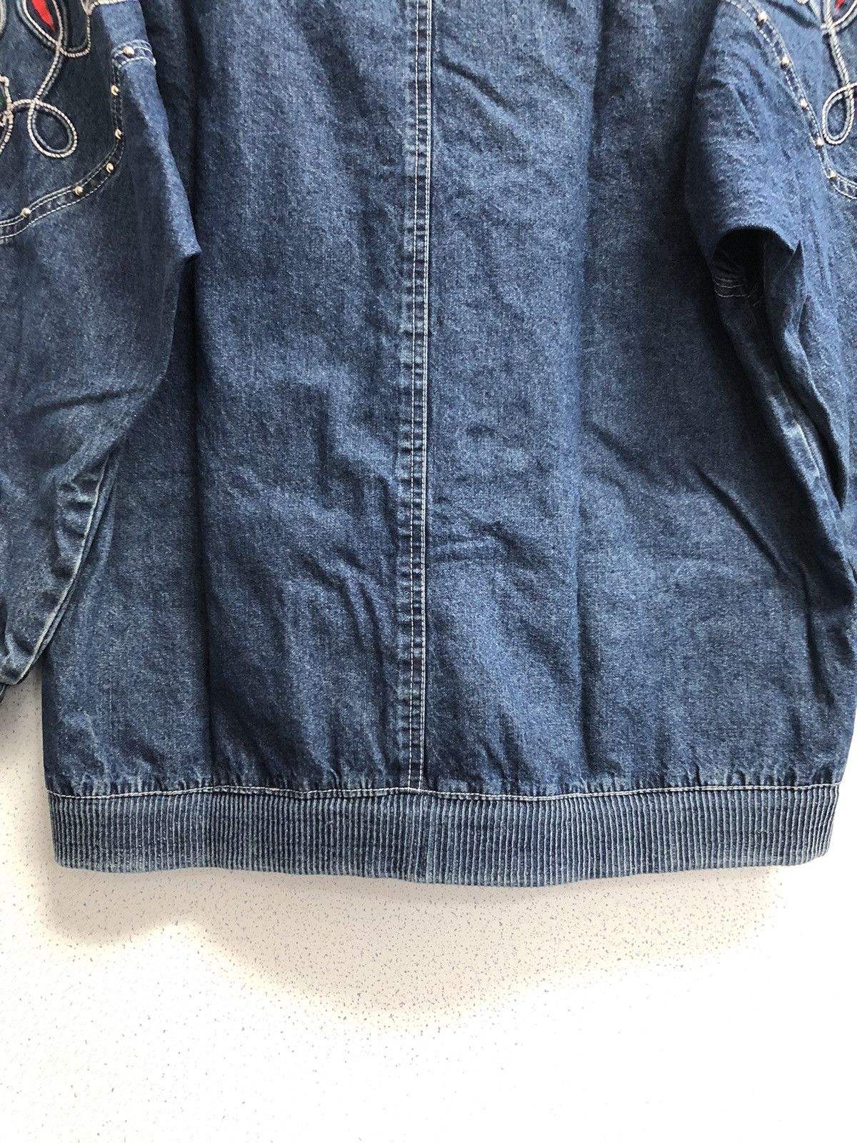 Vintage Unbranded Art Designed Denim Jacket Size US L / EU 52-54 / 3 - 13 Thumbnail