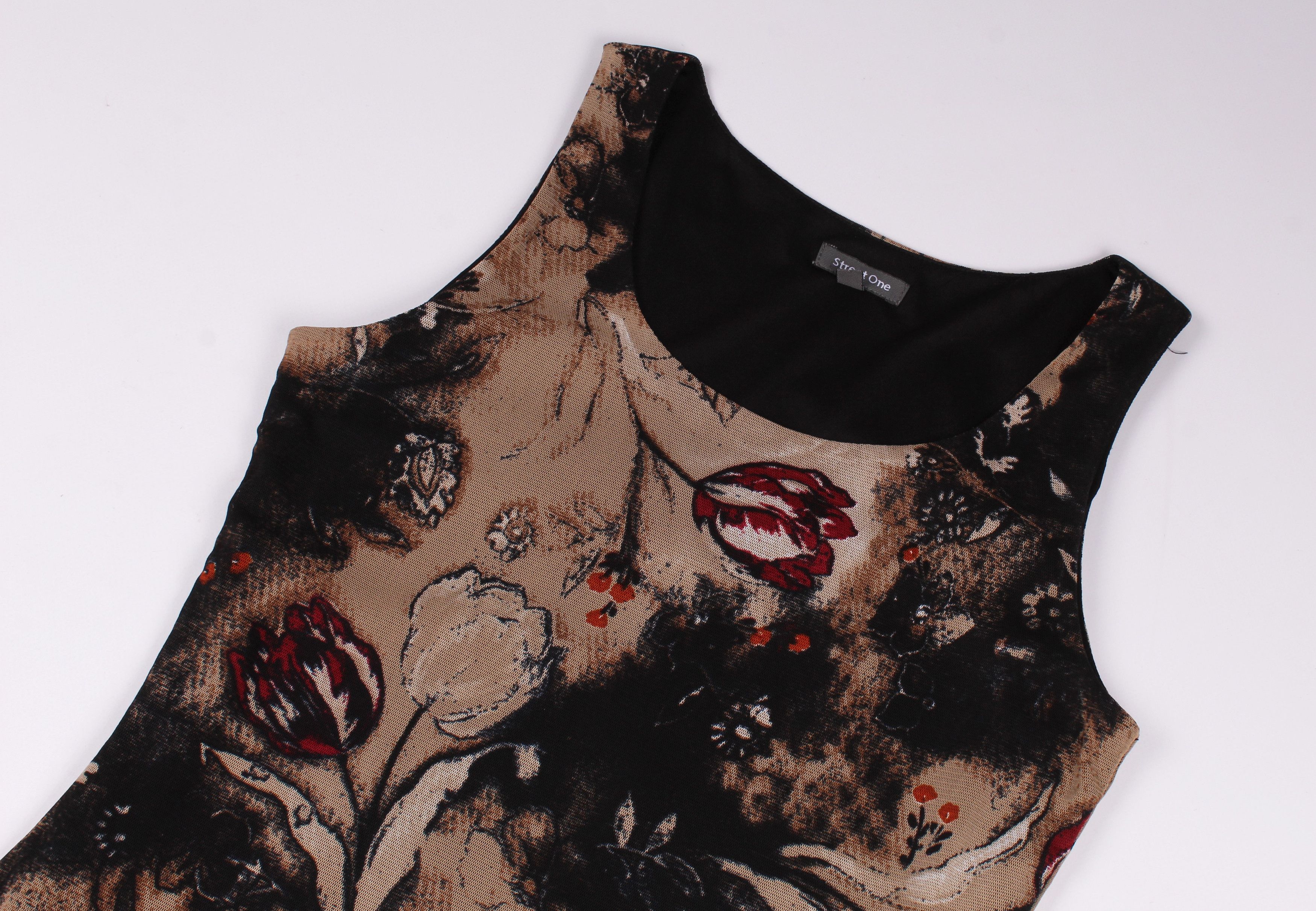 Vintage Vintage Street One Y2K Floral Mesh Bodycon Dress Size M / US 6-8 / IT 42-44 - 5 Thumbnail