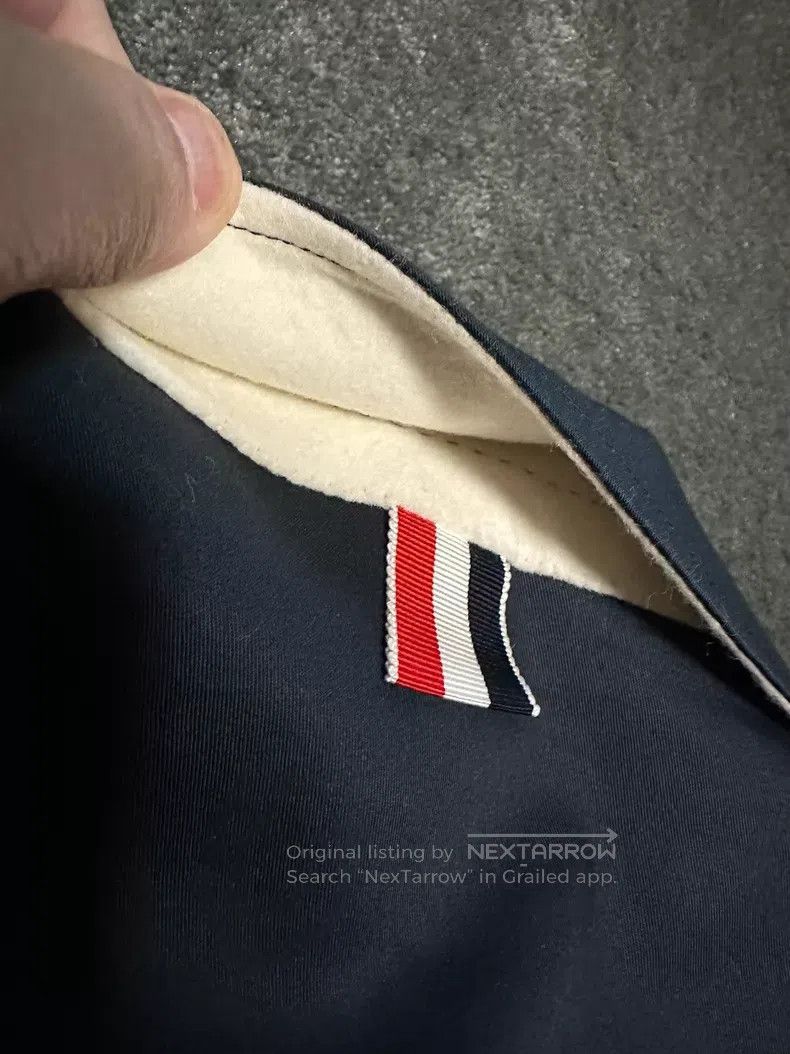 Thom Browne Thom Browne Dark blue cotton casual trench coat Size US S / EU 44-46 / 1 - 6 Thumbnail