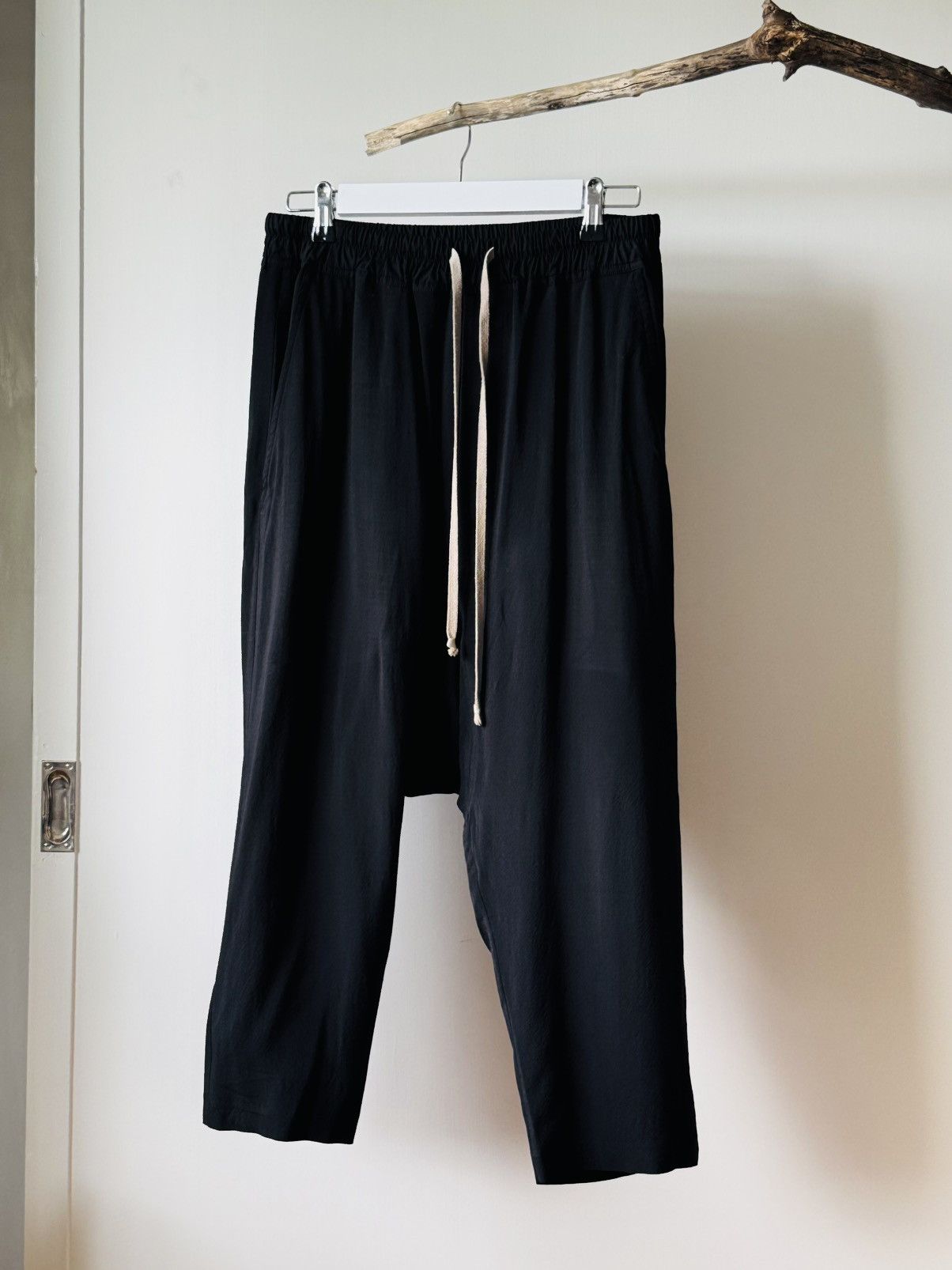 Rick Owens Rick Owens FW17 wool/silk cropped pants Size US 32 / EU 48 - 1 Thumbnail