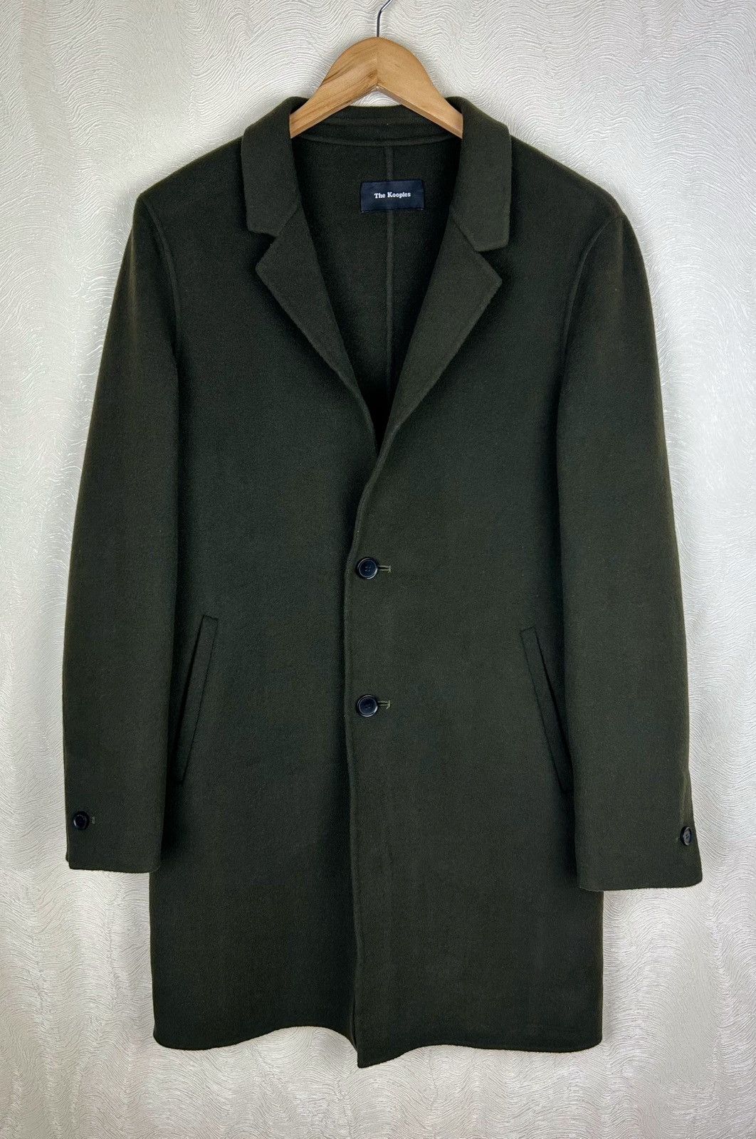 Designer × The Kooples The Kooples Khaki 100% Wool Coat Overcoat Jacket Size 46 / S Size US S / EU 44-46 / 1 - 2 Thumbnail