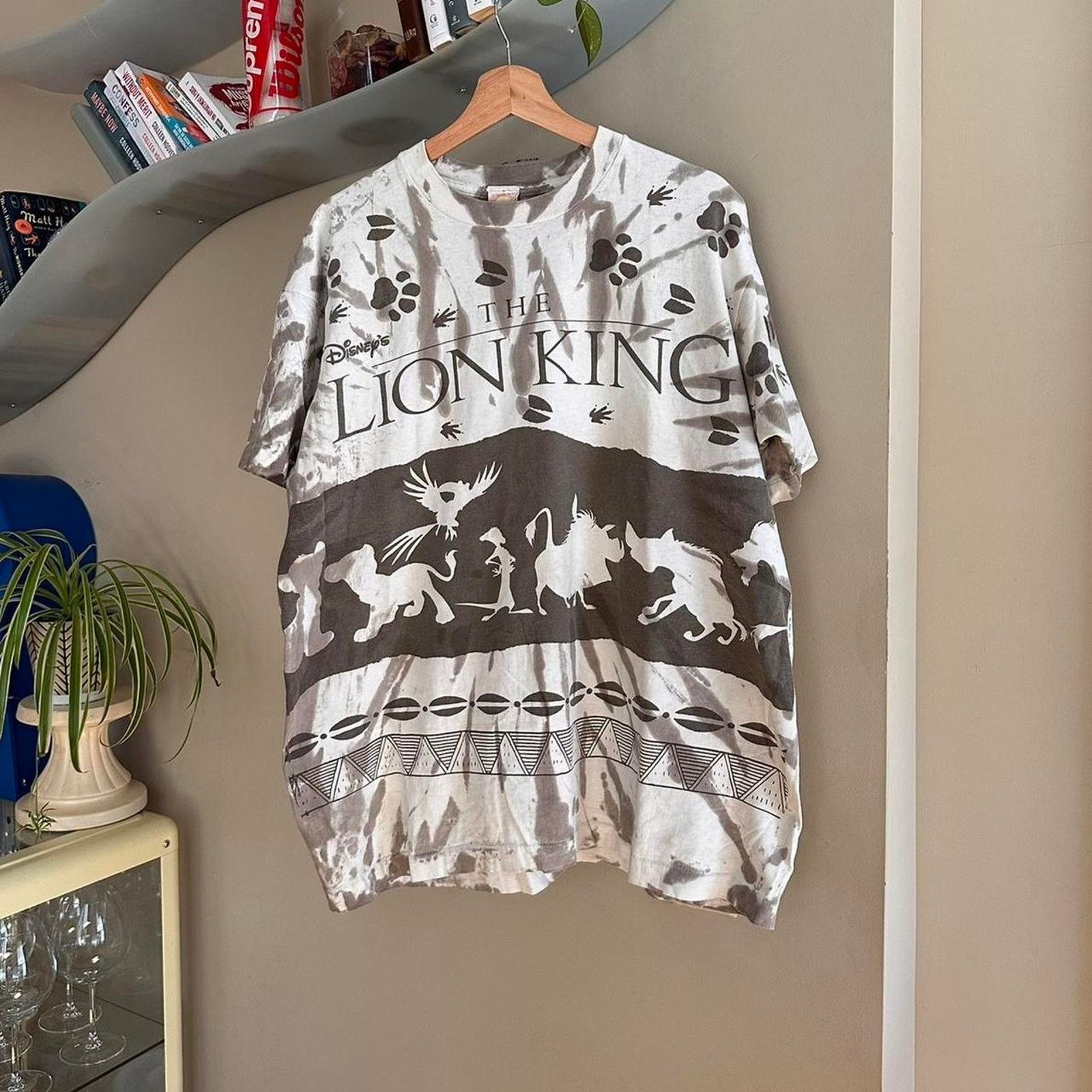 Disney × Vintage Vintage The Lion King white Movie Promo Shirt Size US XL / EU 56 / 4 - 1 Thumbnail