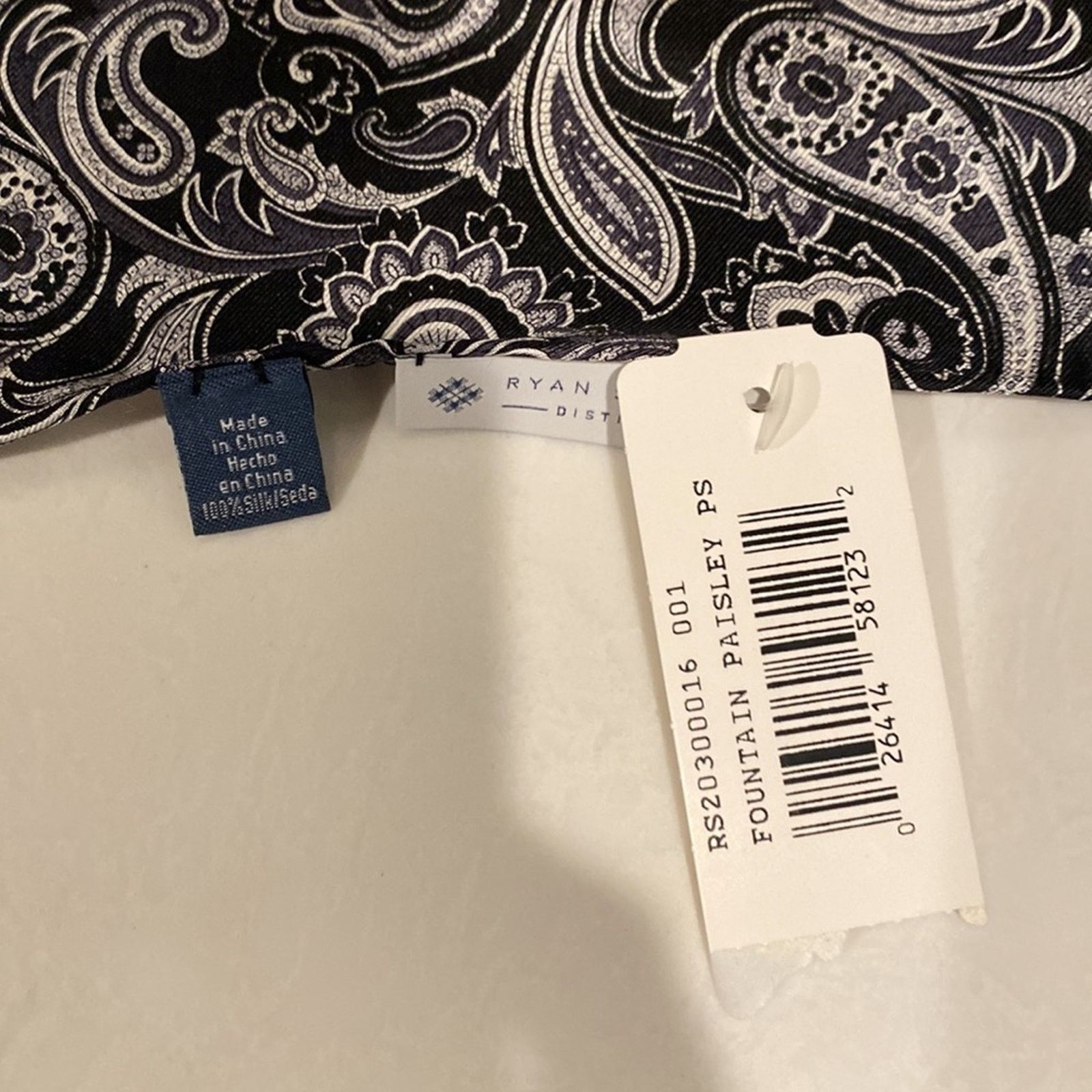 Ryan Knew Ryan Seacrest Distinction fountain paisley pocket square Size ONE SIZE - 3 Thumbnail