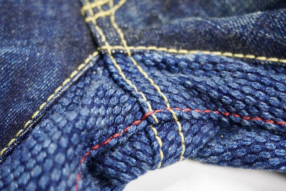 Japanese Brand Tasuki Jeans Repair. Co reconstruct blue denim selvedge Size US 28 / EU 44 - 17 Thumbnail