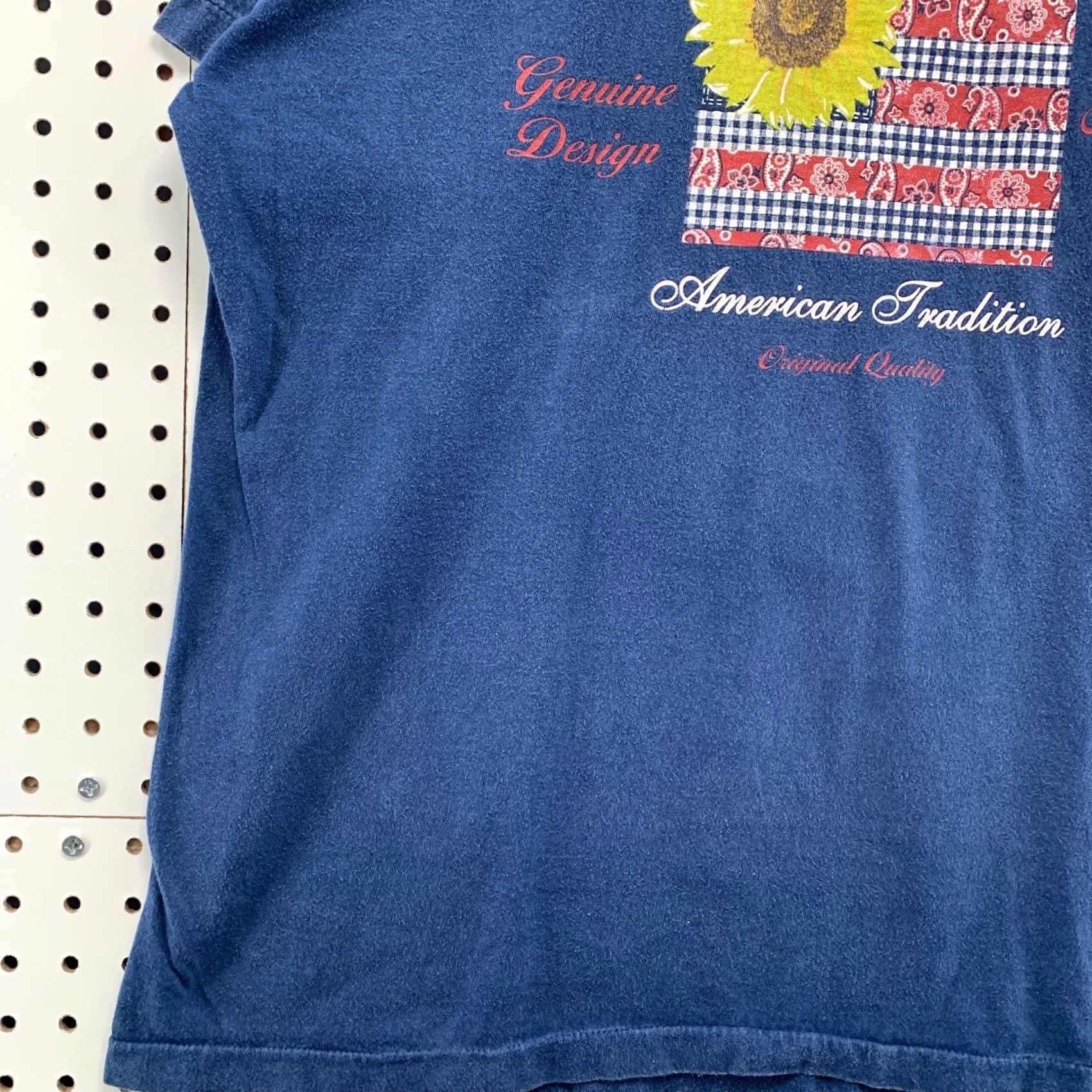 Vintage Vintage Finest Spirit Shirt Mens XL Blue Single Stitch Sunflower Made USA Size US XL / EU 56 / 4 - 3 Thumbnail