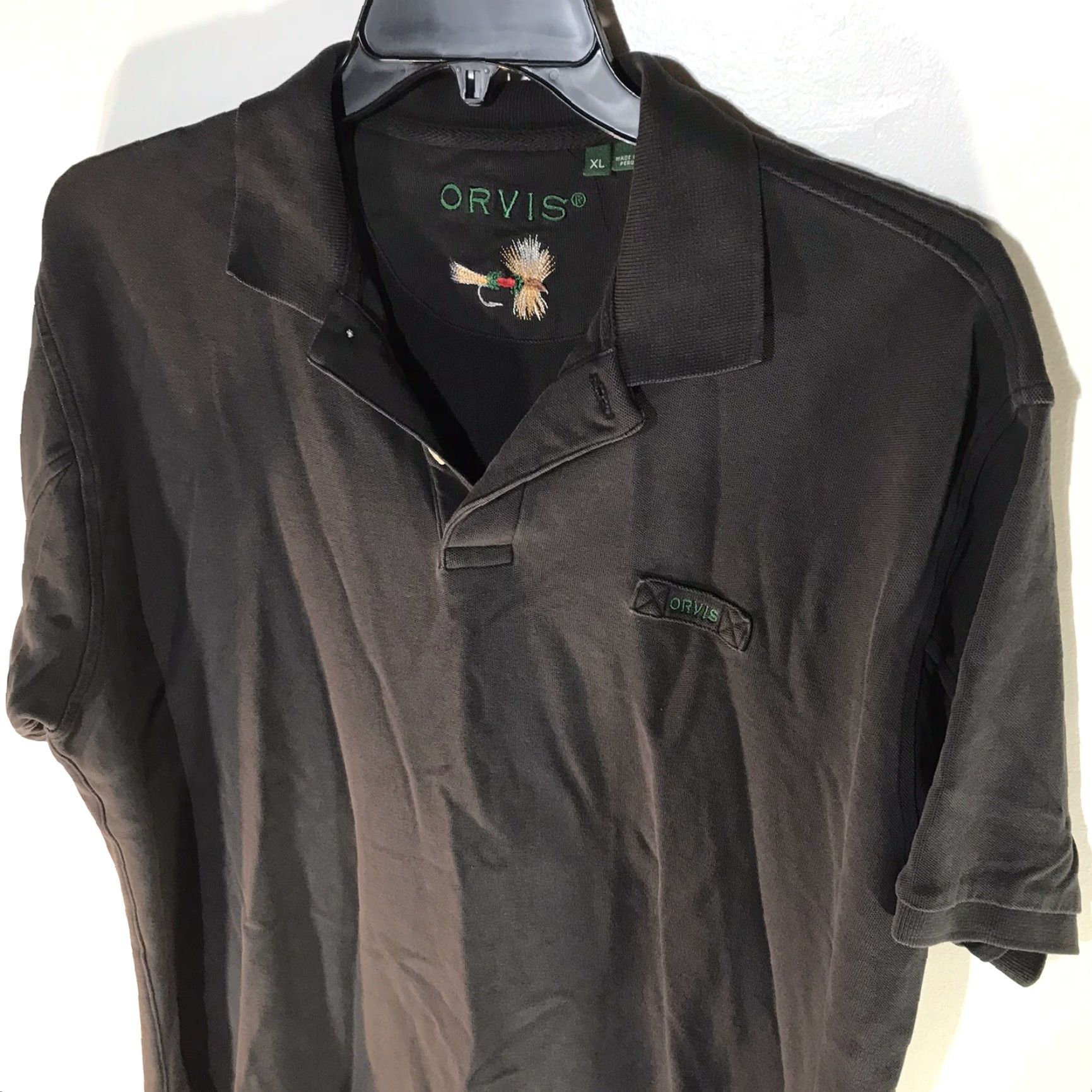 Orvis Orvis Black 100% Cotton 1/4 Button Polo Shirt Mens XL Outdoor Fishing Classic Size US XL / EU 56 / 4 - 2 Thumbnail