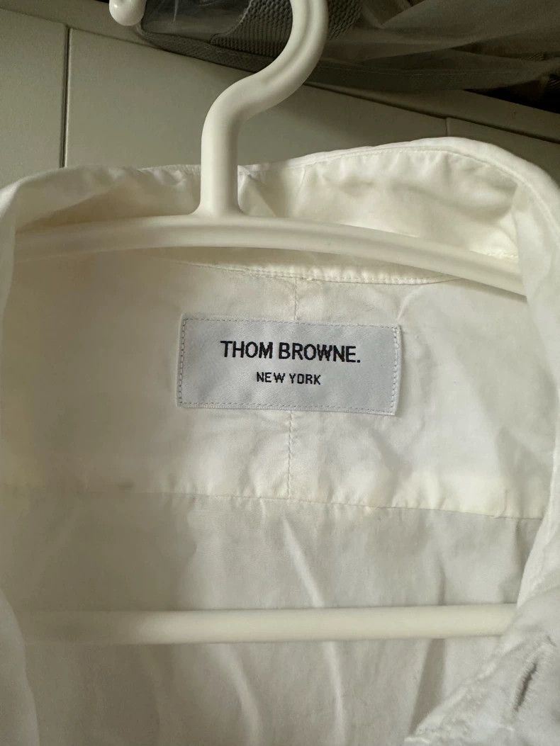 Thom Browne Thom Browne size0 Thin long-sleeved white shirt Size US XS / EU 42 / 0 - 3 Thumbnail