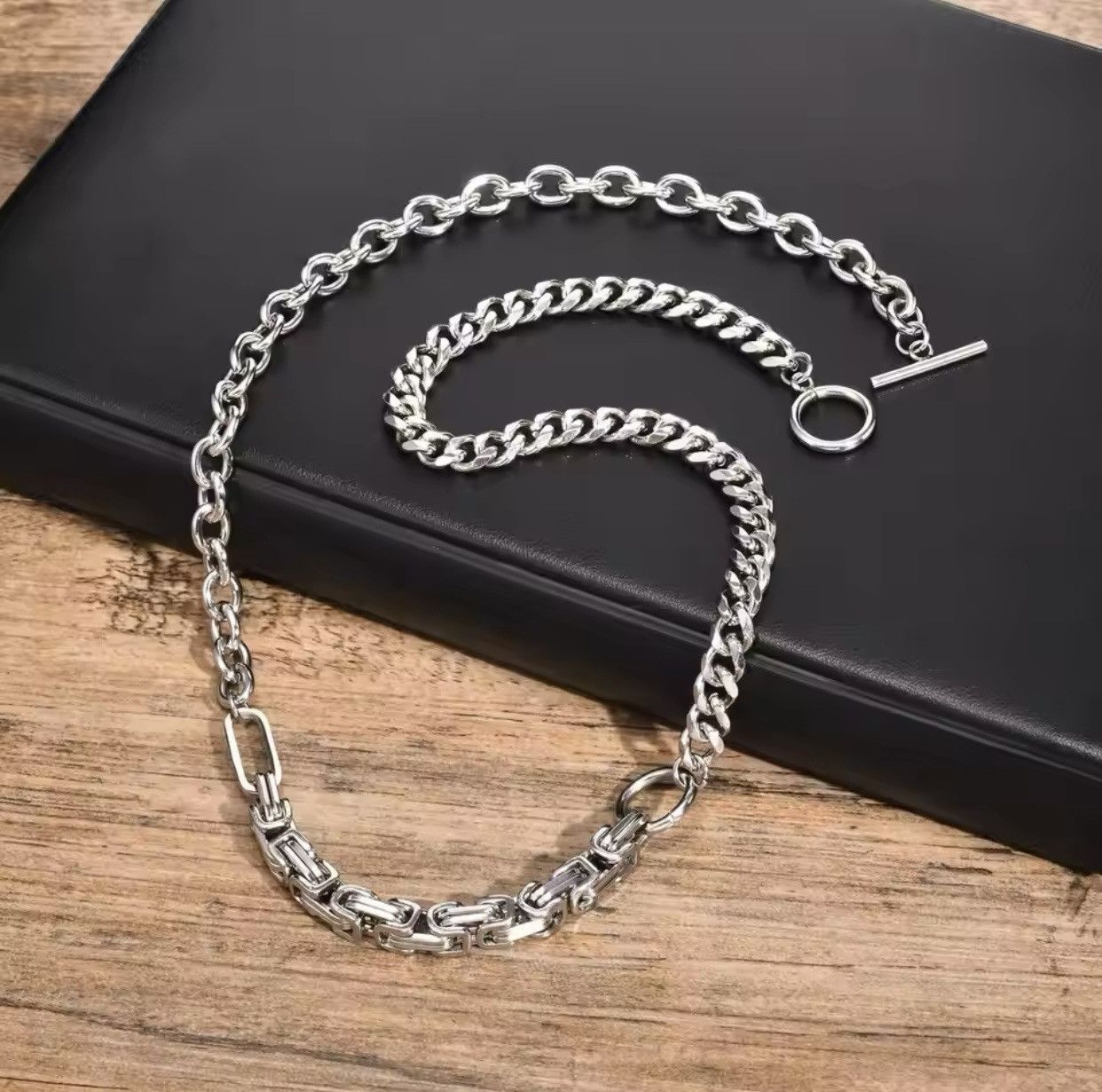 Jewelry Punk Byzantine Chain Necklace Size ONE SIZE - 3 Thumbnail