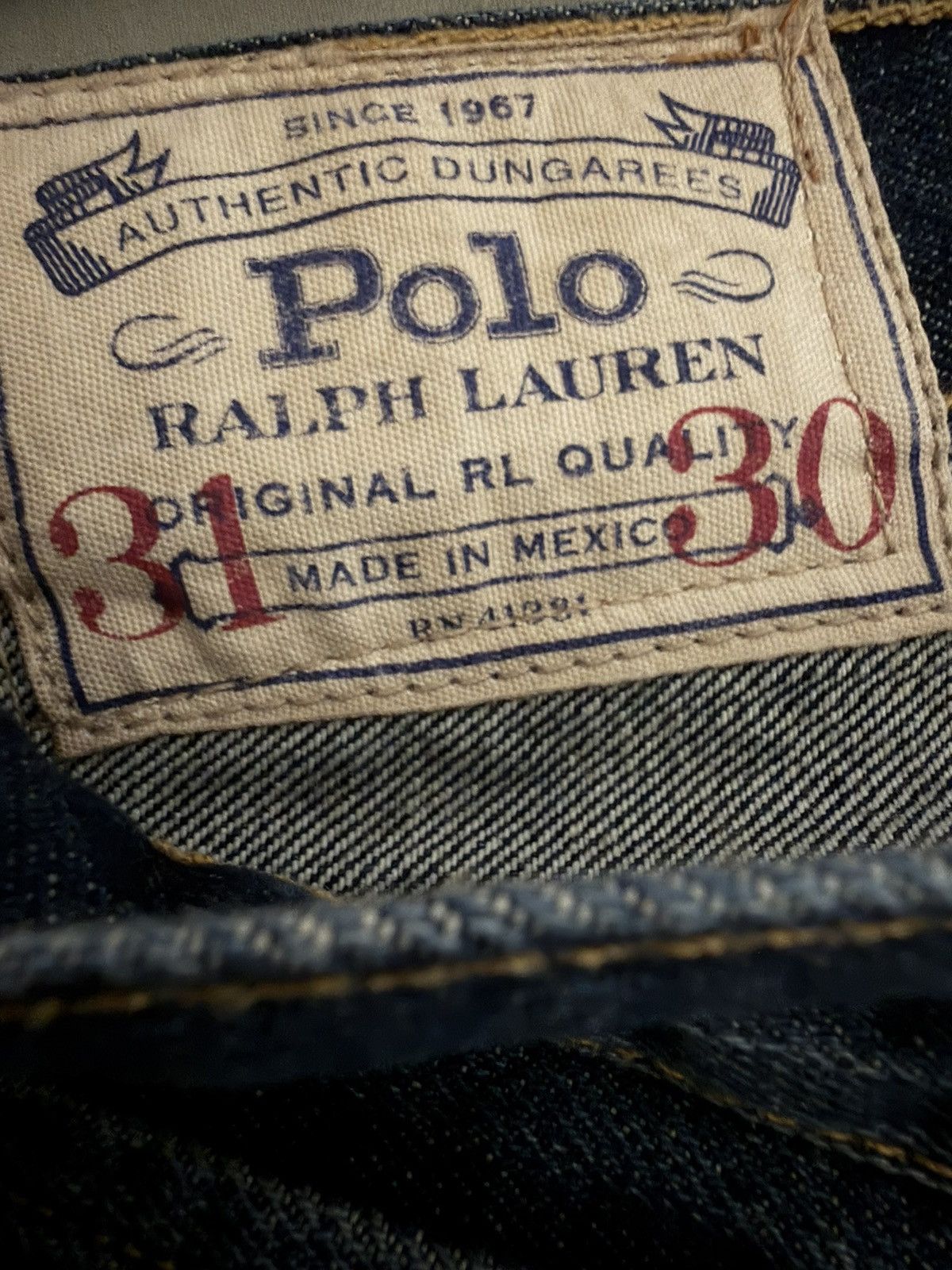 Polo Ralph Lauren Vintage Polo Ralph Lauren Varick Slim Straight Blue Jeans Size US 31 - 4 Thumbnail