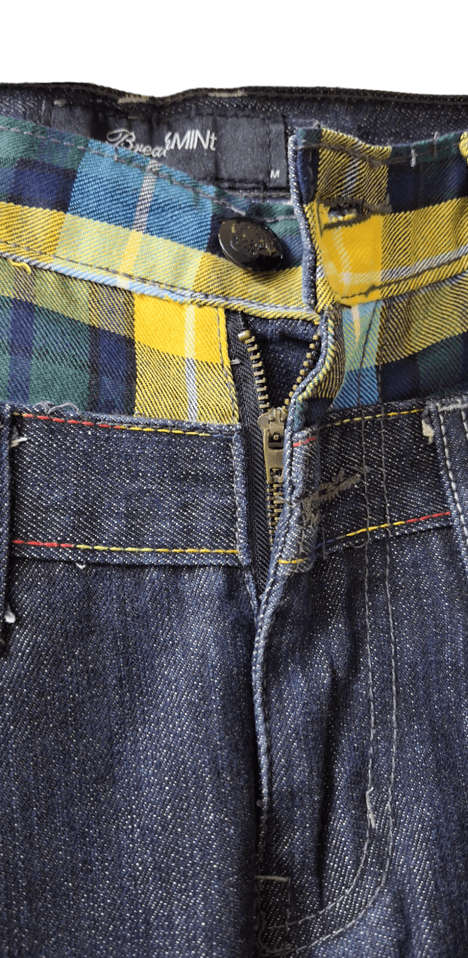 20471120 Japanese Brand Double Waist Ppfm Style Jeans Size US 31 - 3 Thumbnail