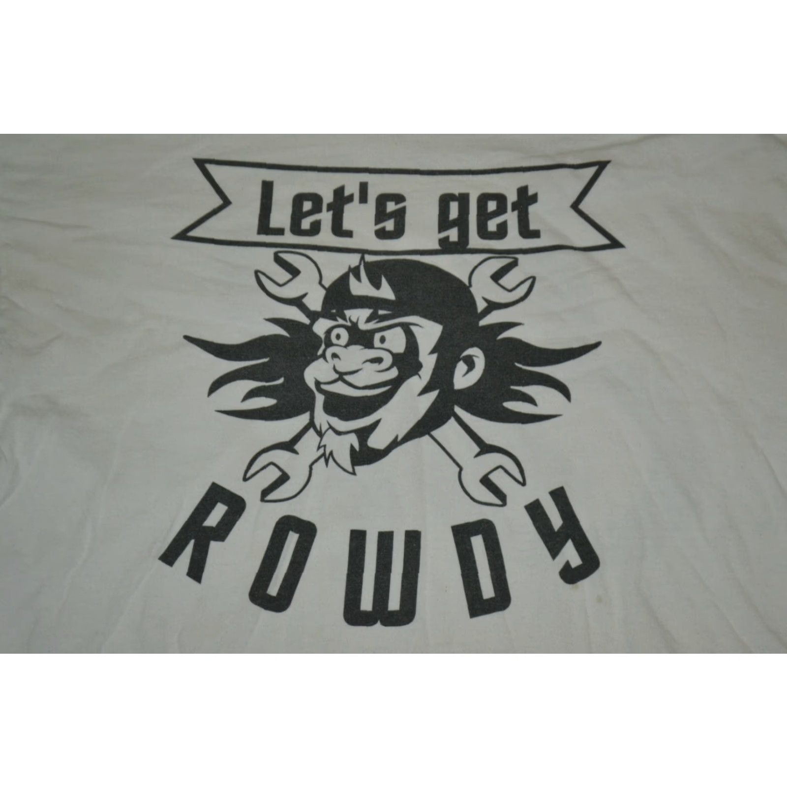 Gildan VINTAGE Rowdy Roadies Heavy Metal OHIO Crew T Shirt XL Let's Get Rowdy Nike Size US XL / EU 56 / 4 - 2 Thumbnail