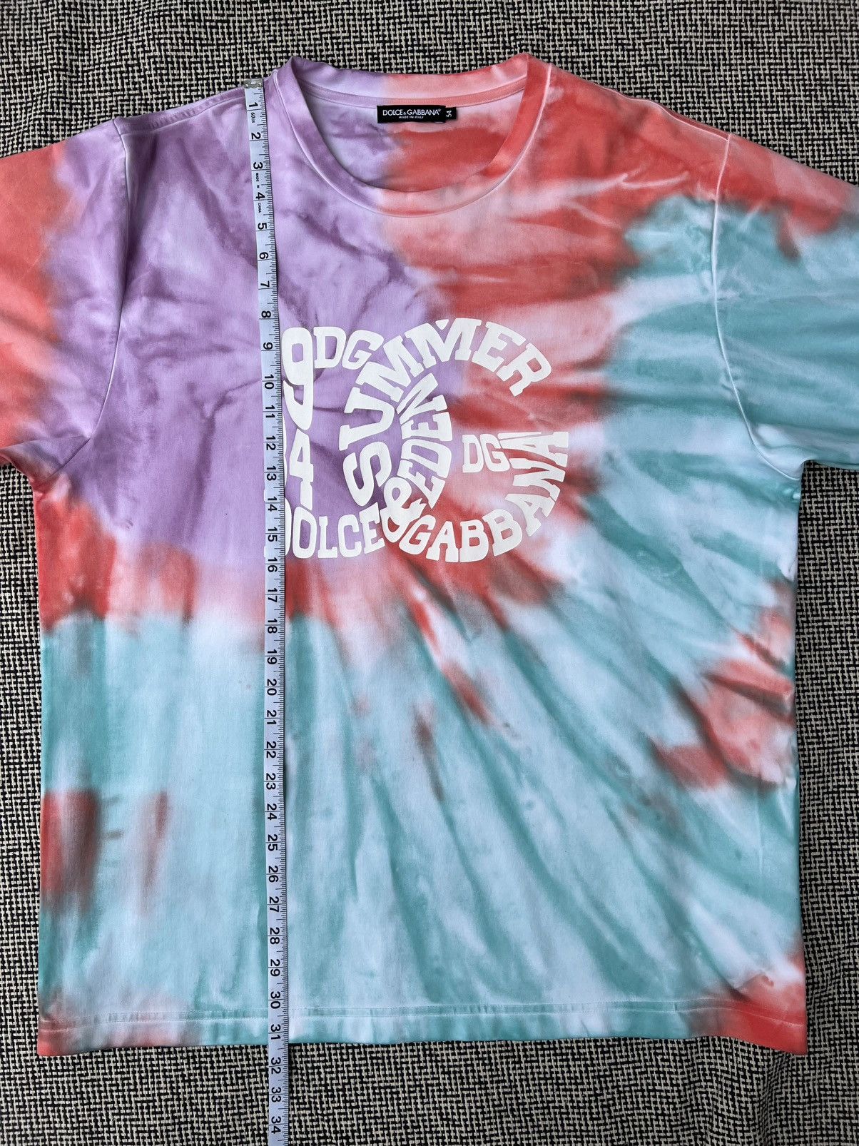 Dolce & Gabbana Dolce & Gabbana Summer 1984 Tie Dye Collecction Size US L / EU 52-54 / 3 - 7 Thumbnail