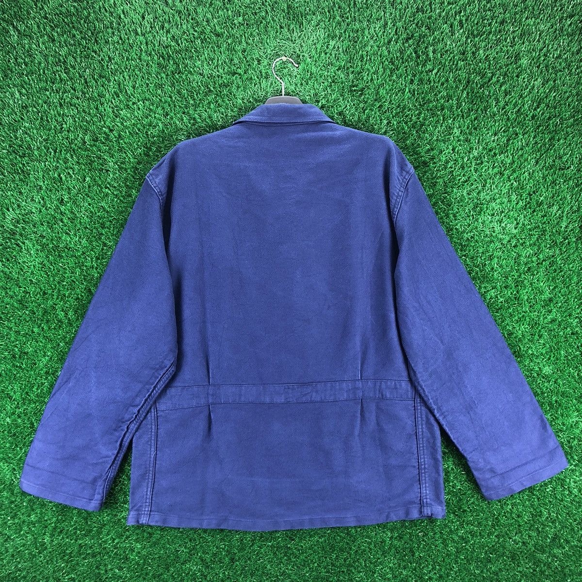 Le Laboureur Vintage 70's Europe Workwear Chore Jacket Indigo Blue Size US XL / EU 56 / 4 - 4 Thumbnail