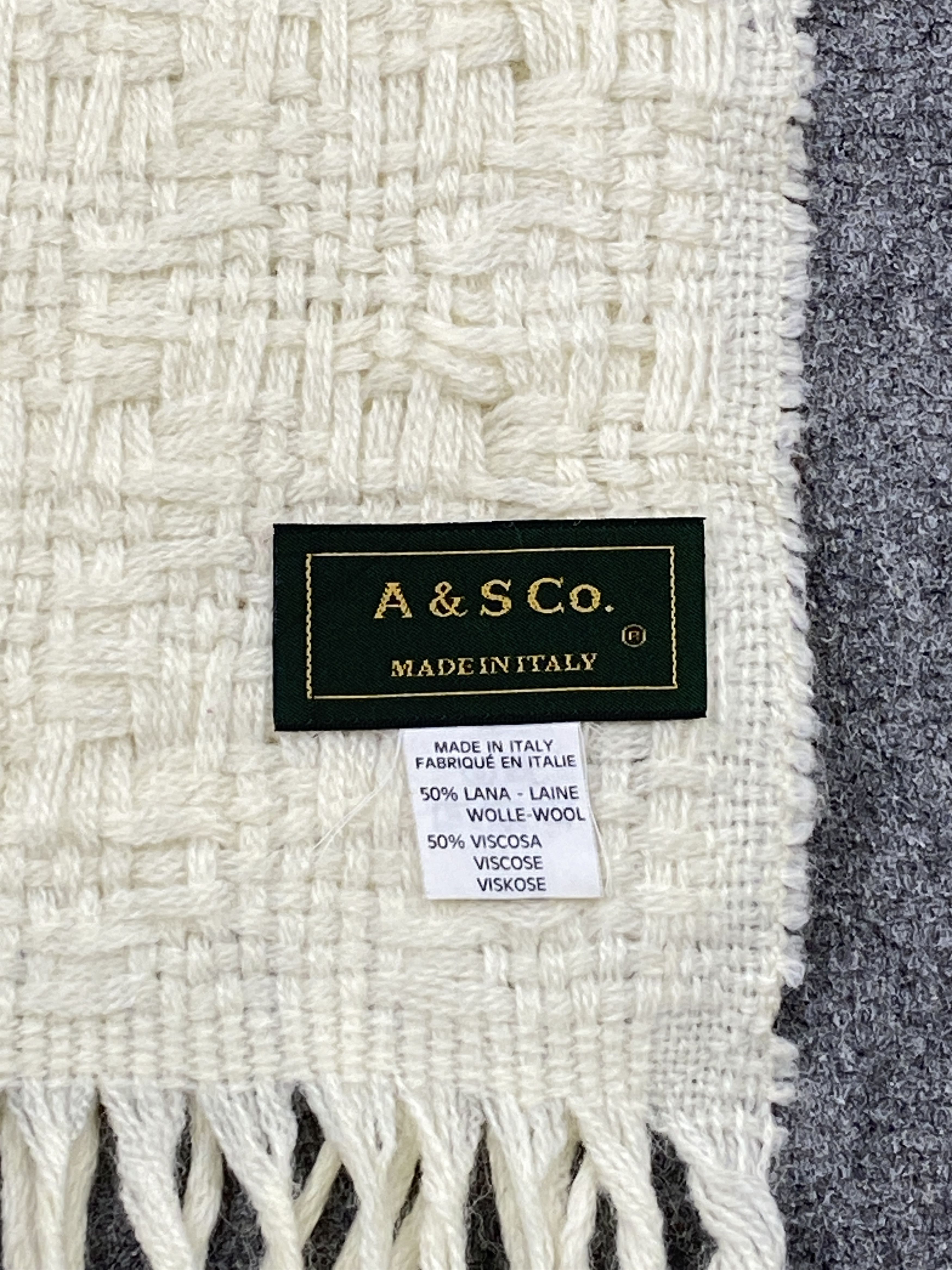 Vintage Vintage A&S Co. Knitted Scarf / Muffler / Neckwear - SC0043 Size ONE SIZE - 12 Thumbnail