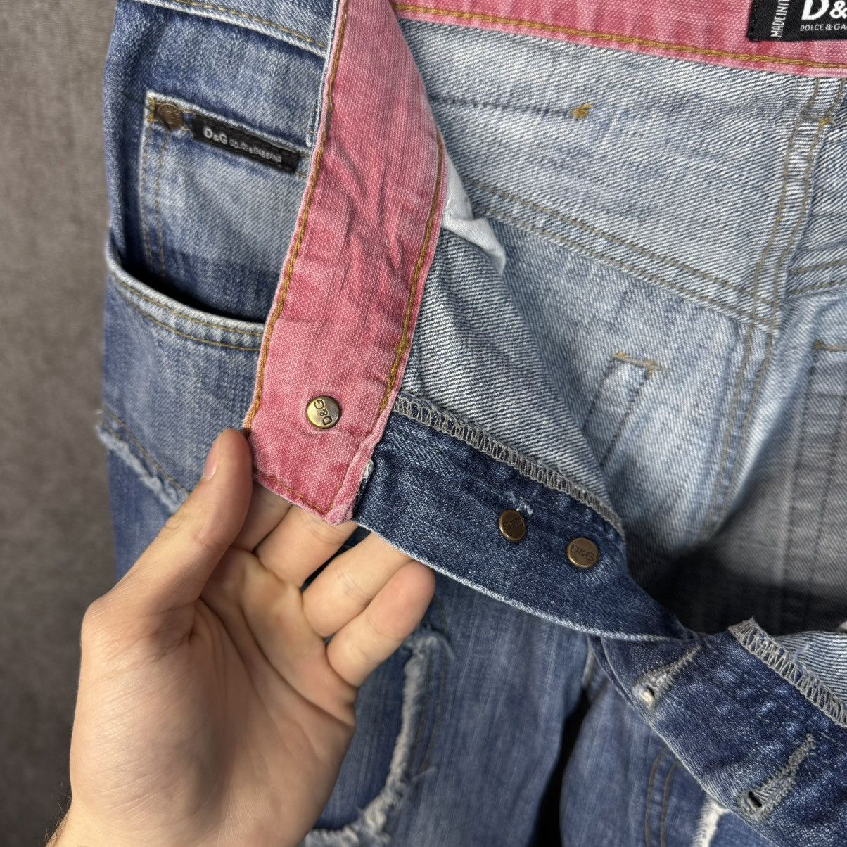 Dolce & Gabbana Vintage Dolce Gabbana patchwork jeans DG denim pants Size US 33 - 14 Thumbnail